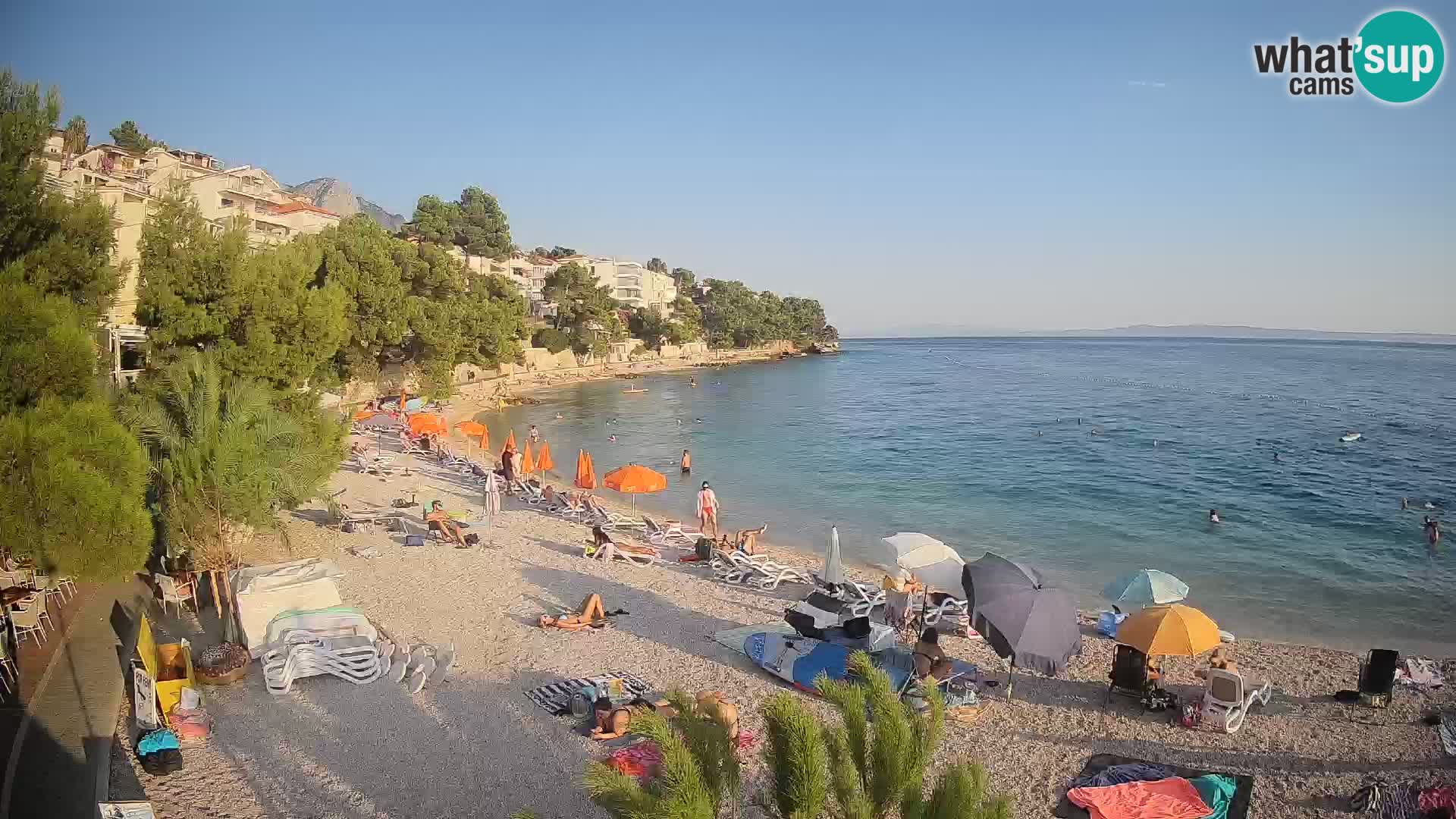 Webcam Lučica Beach Brela – Live View from the Adriatic Coast