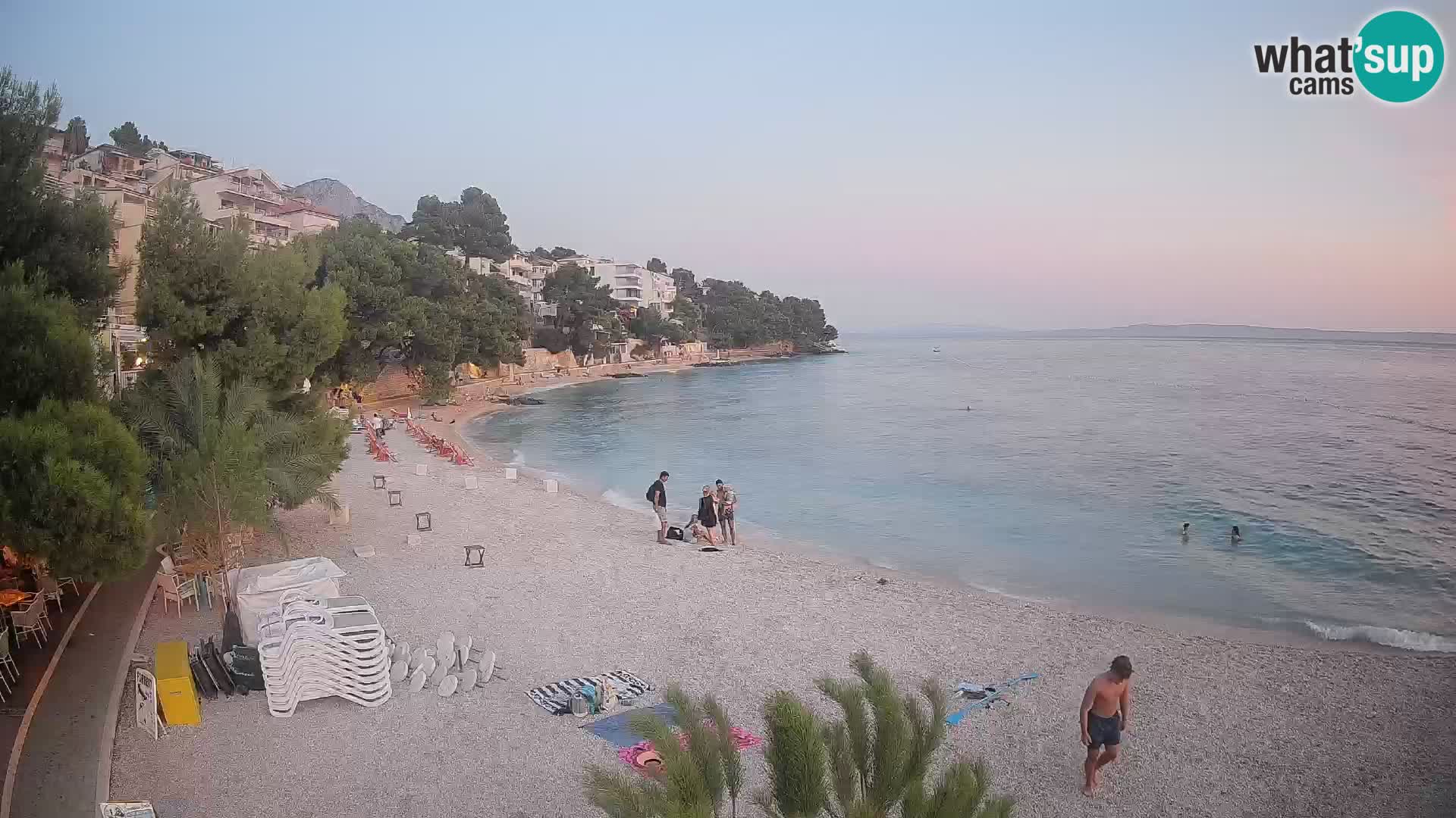 Webcam Lučica Beach Brela – Live View from the Adriatic Coast