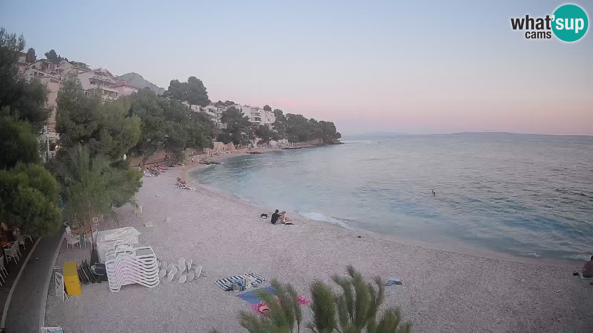 Webcam Lučica Beach Brela – Live View from the Adriatic Coast
