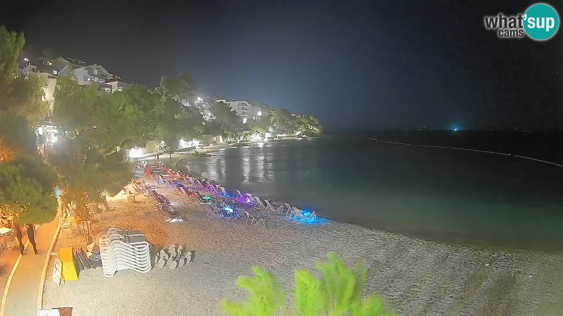 Webcam Lučica Beach Brela – Live View from the Adriatic Coast