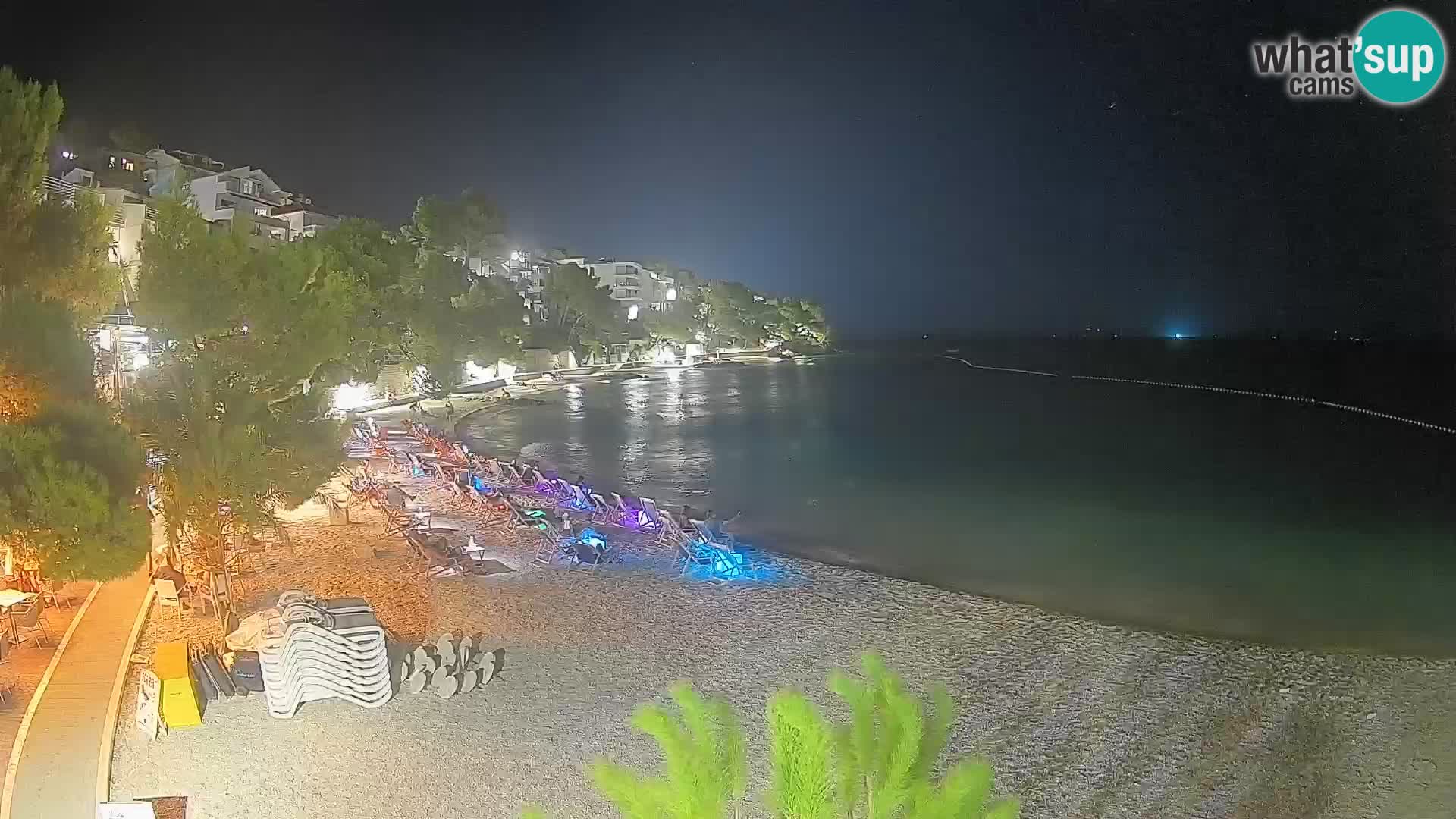 Webcam Playa Lučica Brela – Vista en directo de la costa adriática
