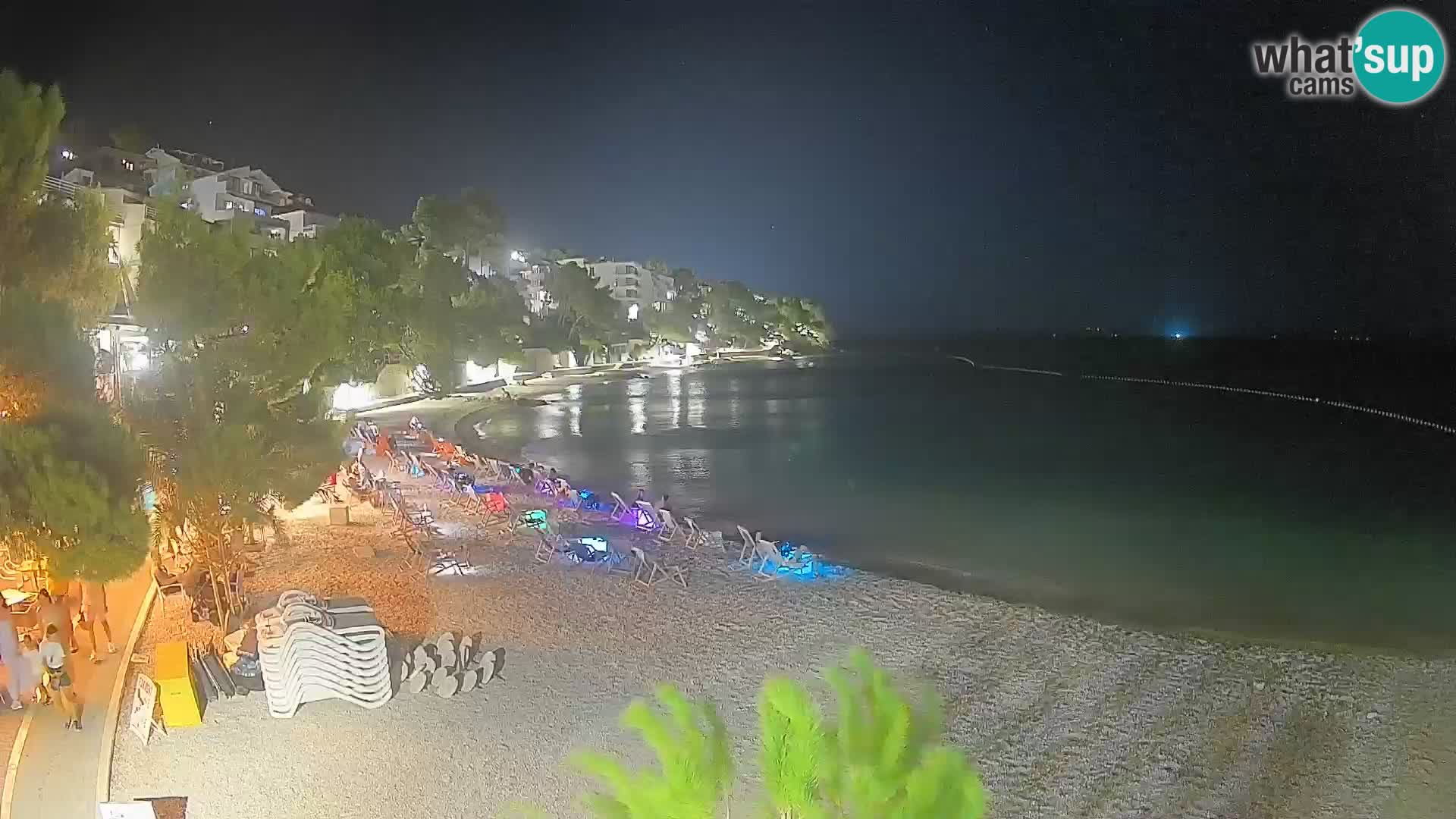 Webcam Spiaggia Lučica Brela – Vista live sulla costa adriatica