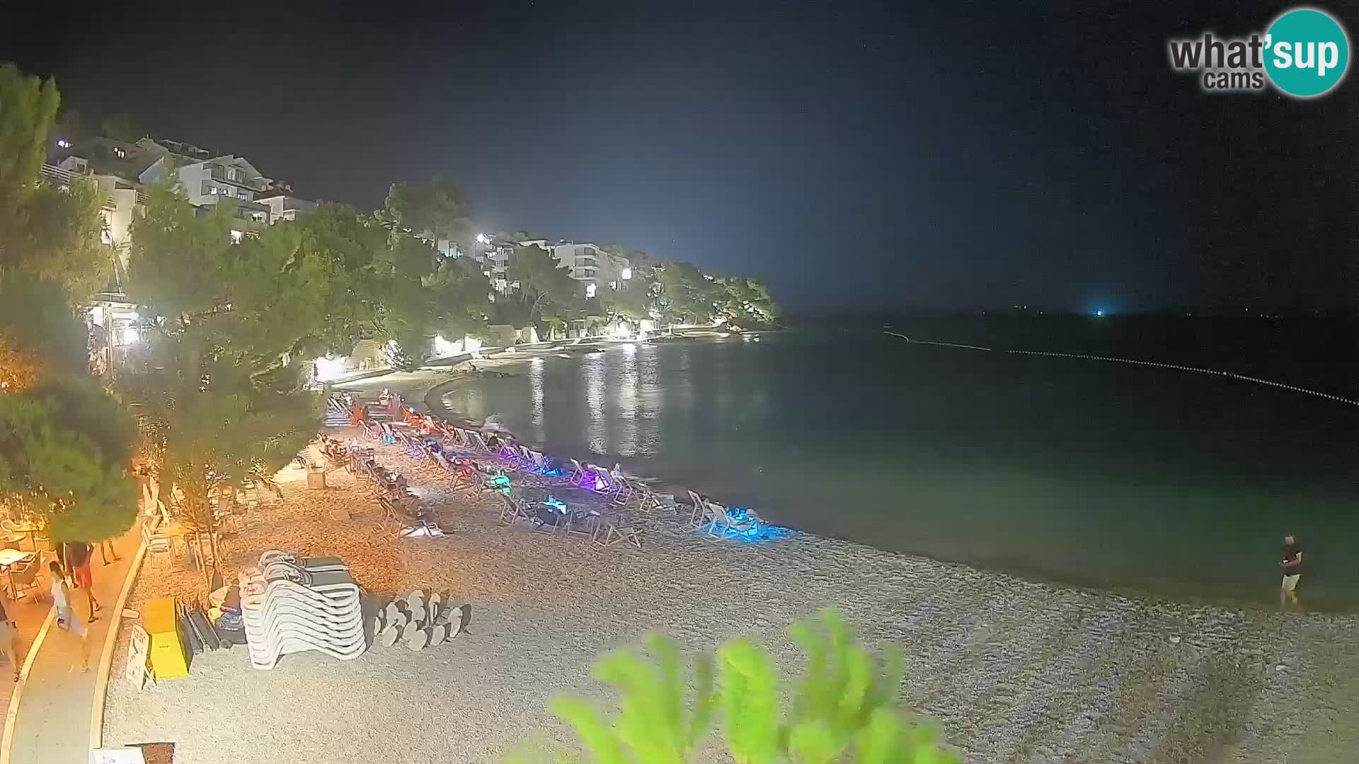 Webcam Playa Lučica Brela – Vista en directo de la costa adriática