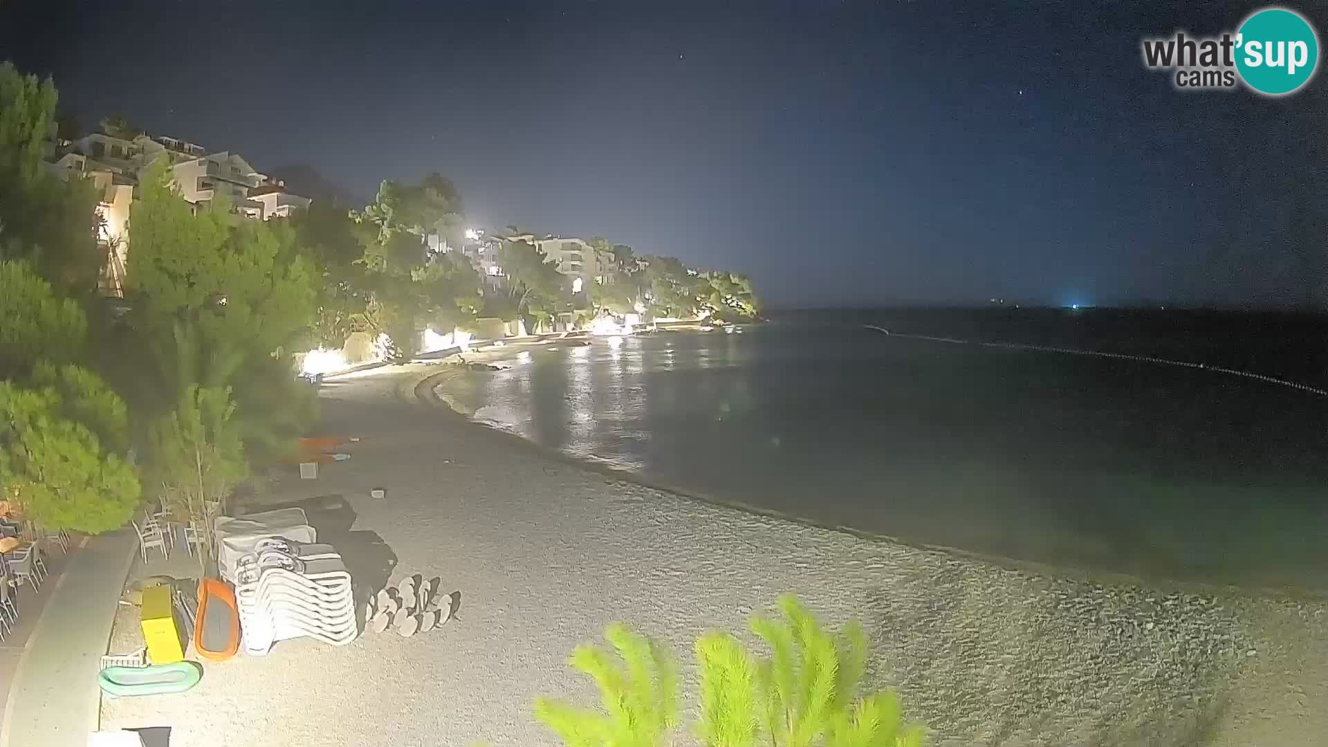 Webcam Playa Lučica Brela – Vista en directo de la costa adriática