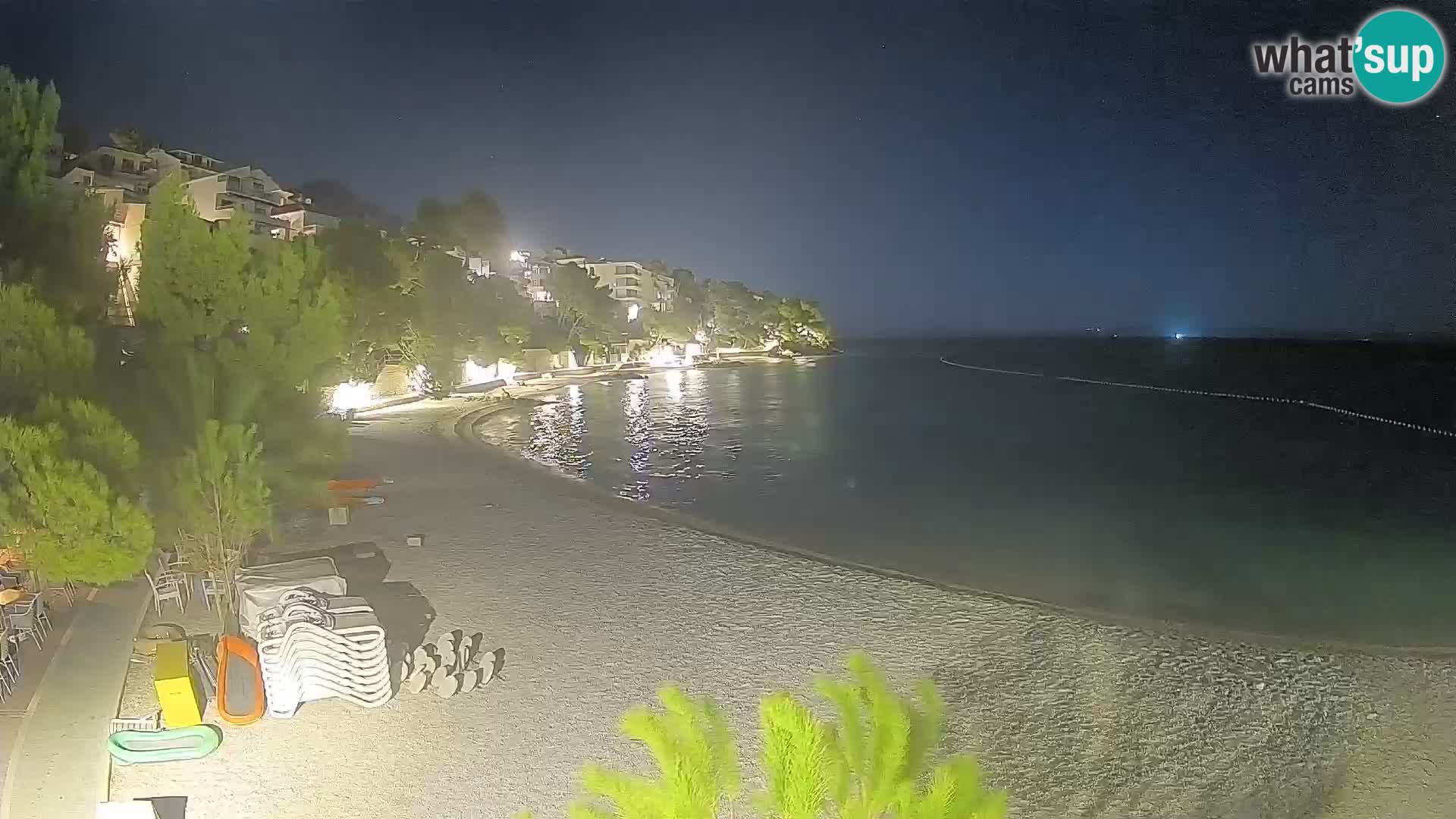 Webcam Lučica Beach Brela – Live View from the Adriatic Coast
