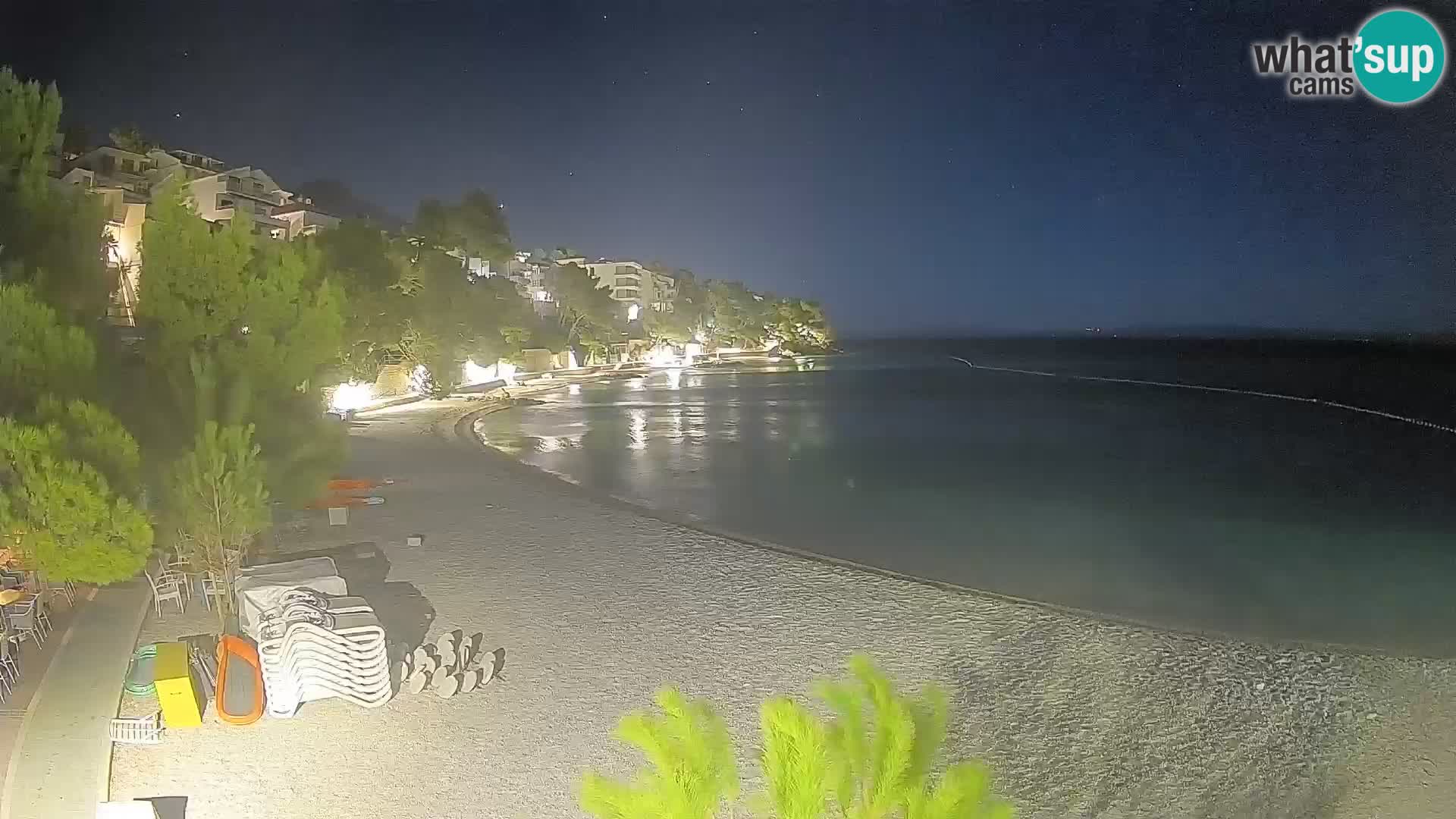 Webcam Lučica Beach Brela – Live View from the Adriatic Coast