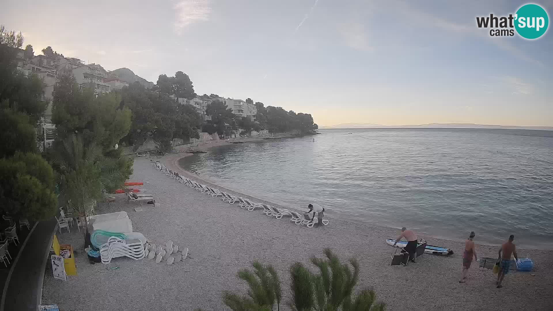 Webcam Spiaggia Lučica Brela – Vista live sulla costa adriatica