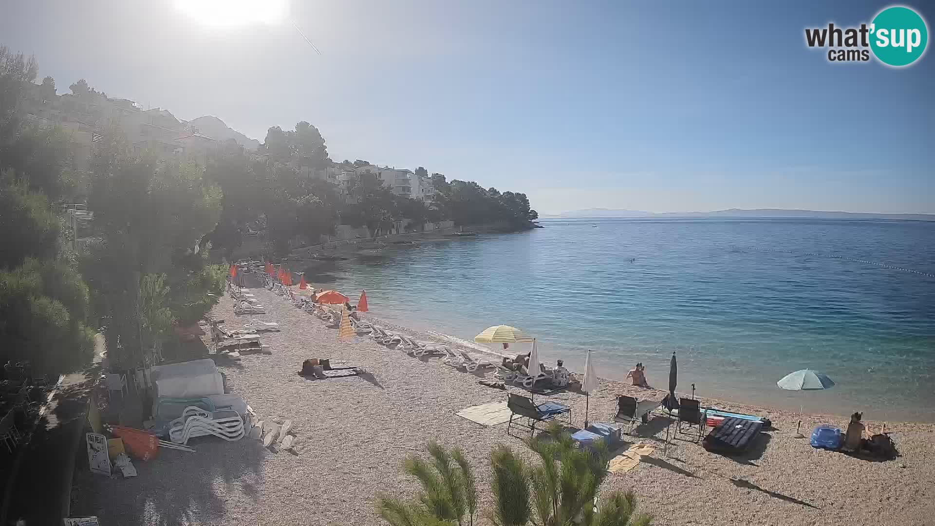 Webcam Lučica Beach Brela – Live View from the Adriatic Coast