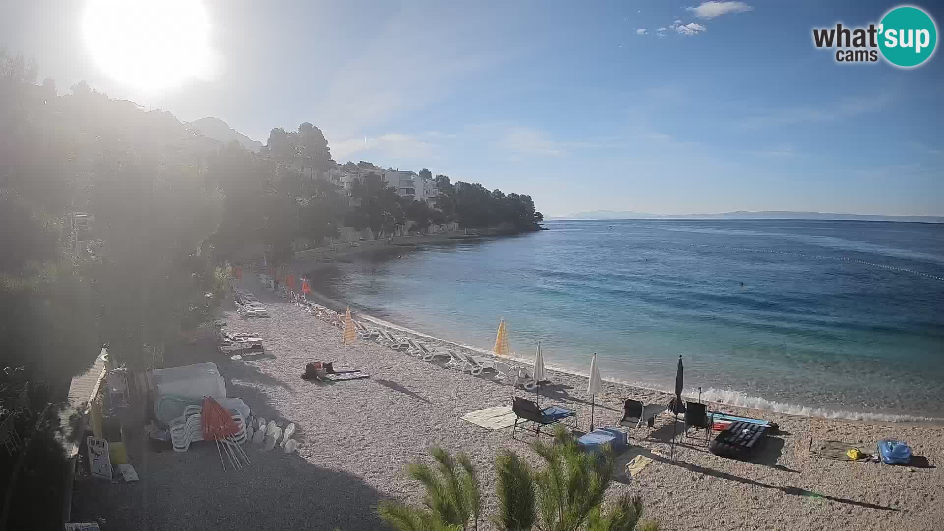 Webcam Lučica Beach Brela – Live View from the Adriatic Coast