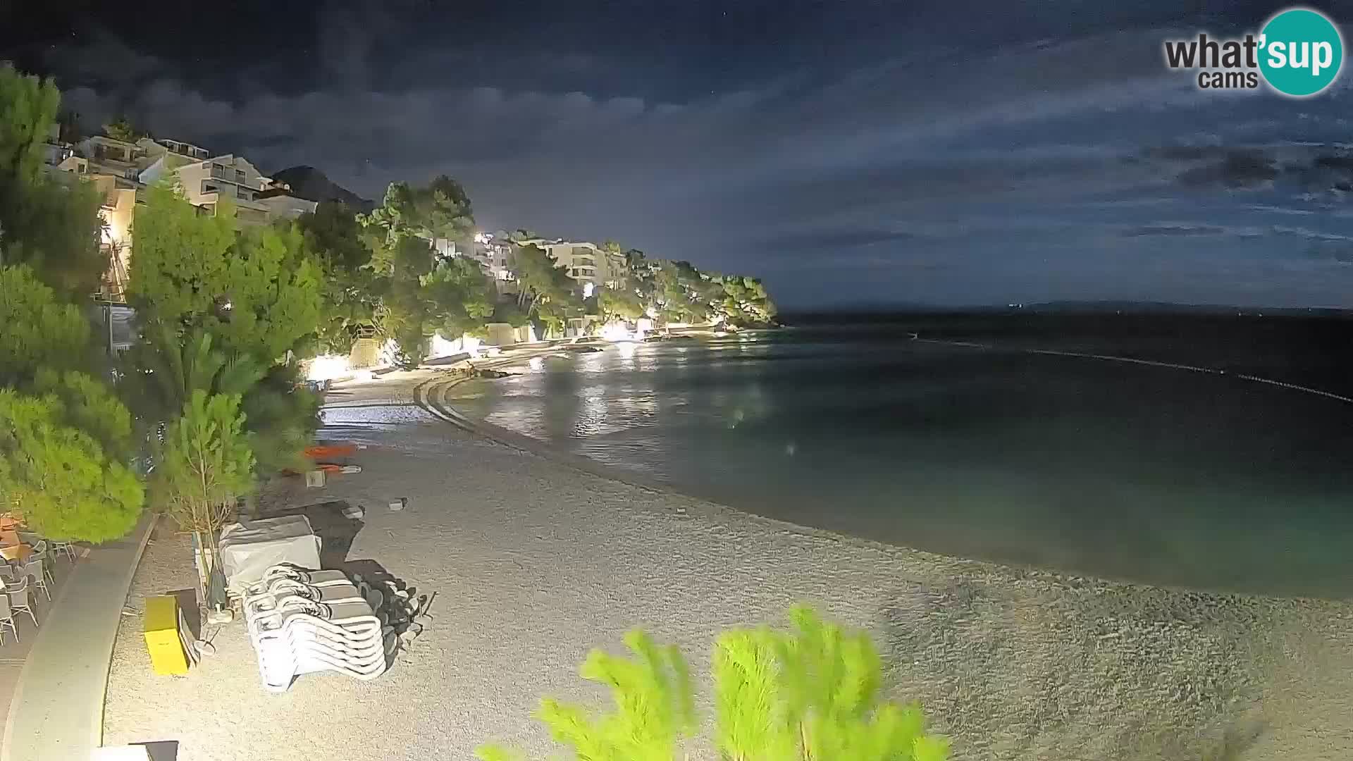 Webcam Lučica Beach Brela – Live View from the Adriatic Coast