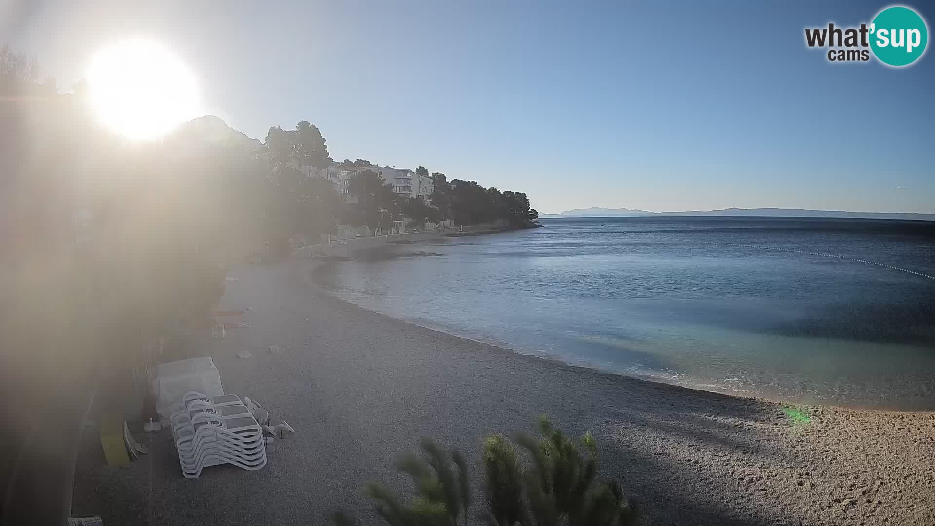 Webcam Lučica Beach Brela – Live View from the Adriatic Coast