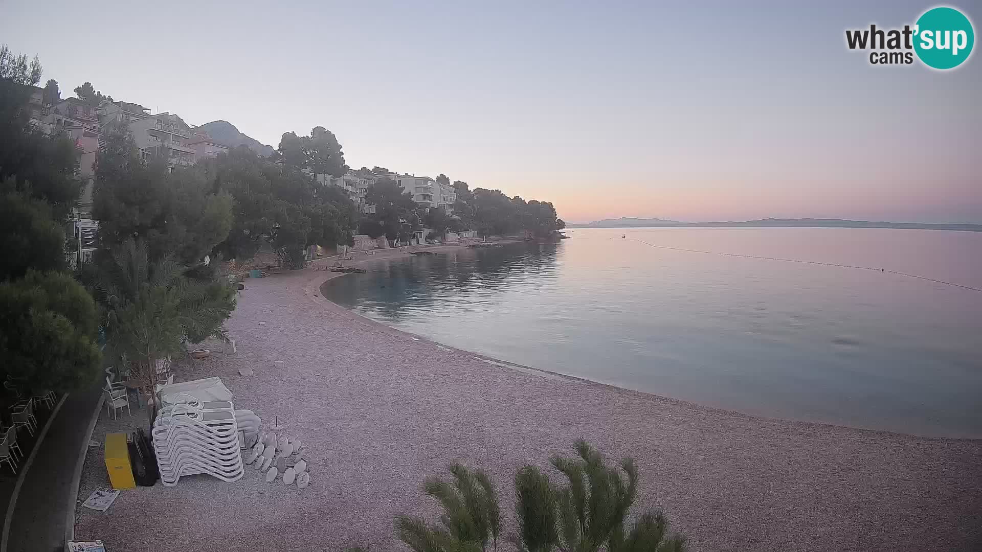 Webcam Lučica Beach Brela – Live View from the Adriatic Coast