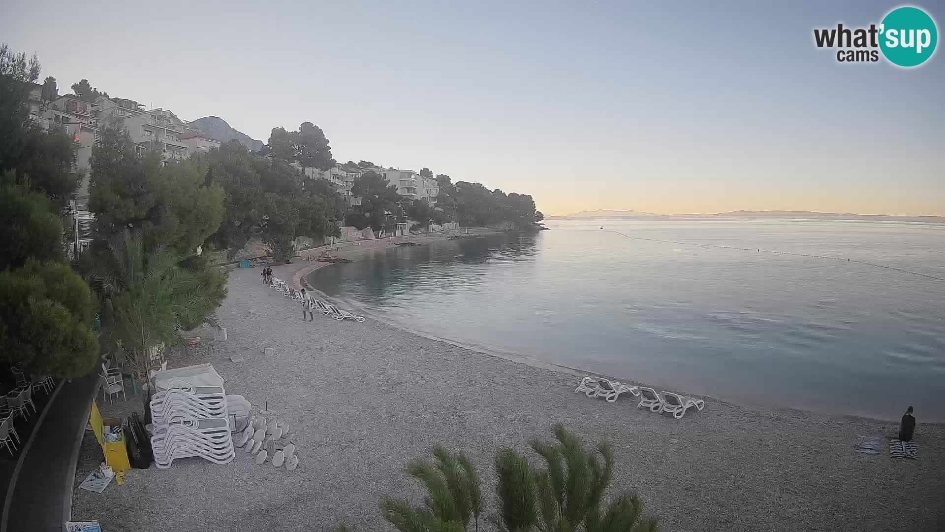 Webcam Lučica Beach Brela – Live View from the Adriatic Coast