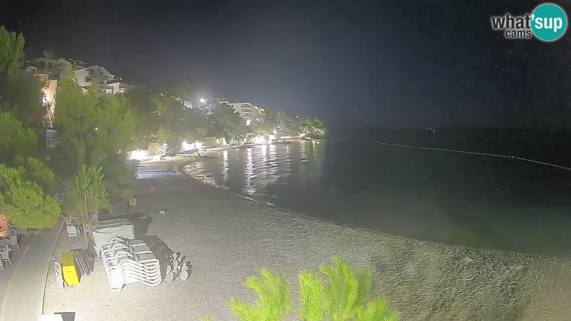 Webcam Lučica Beach Brela – Live View from the Adriatic Coast