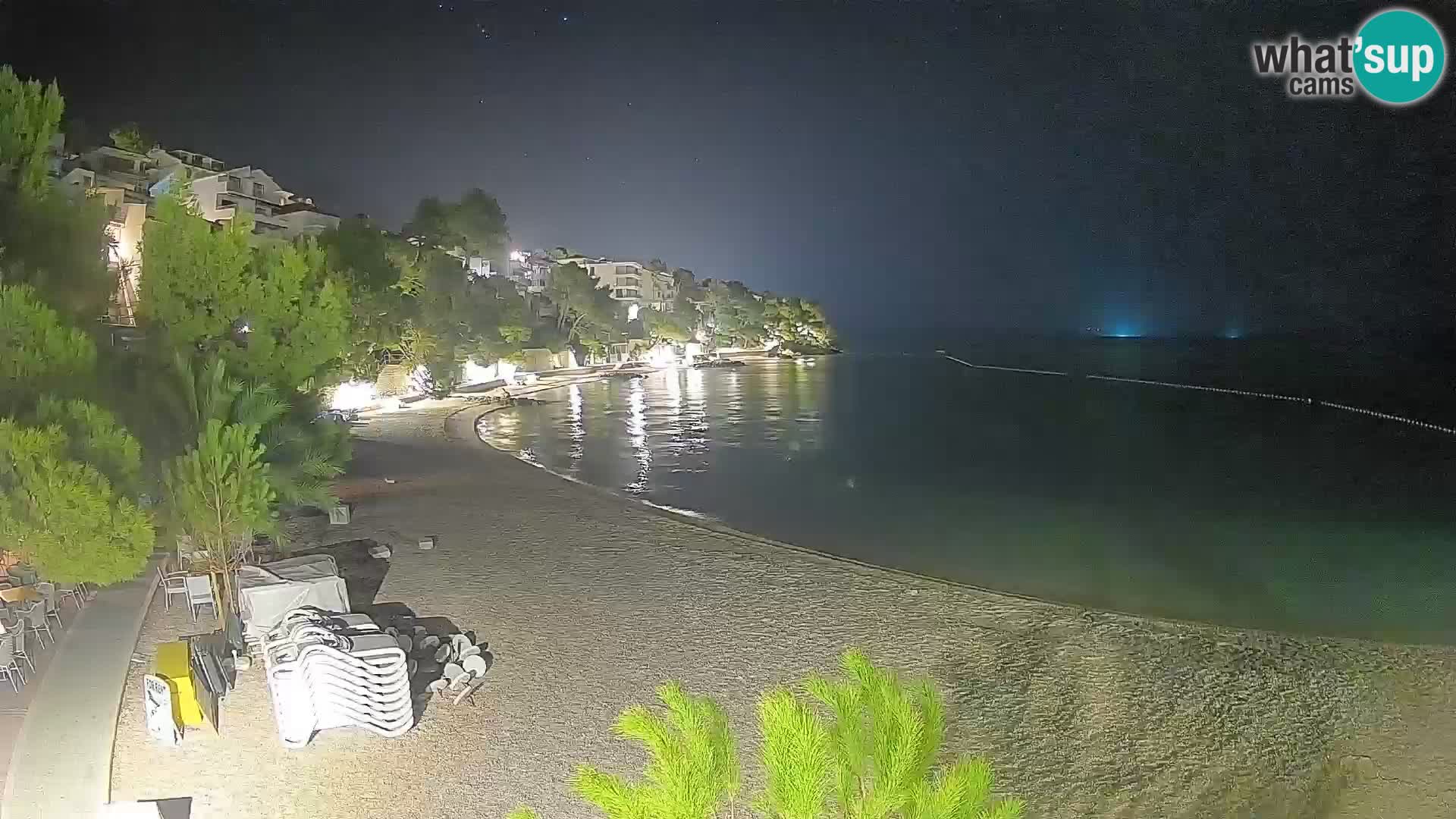 Webcam Lučica Beach Brela – Live View from the Adriatic Coast