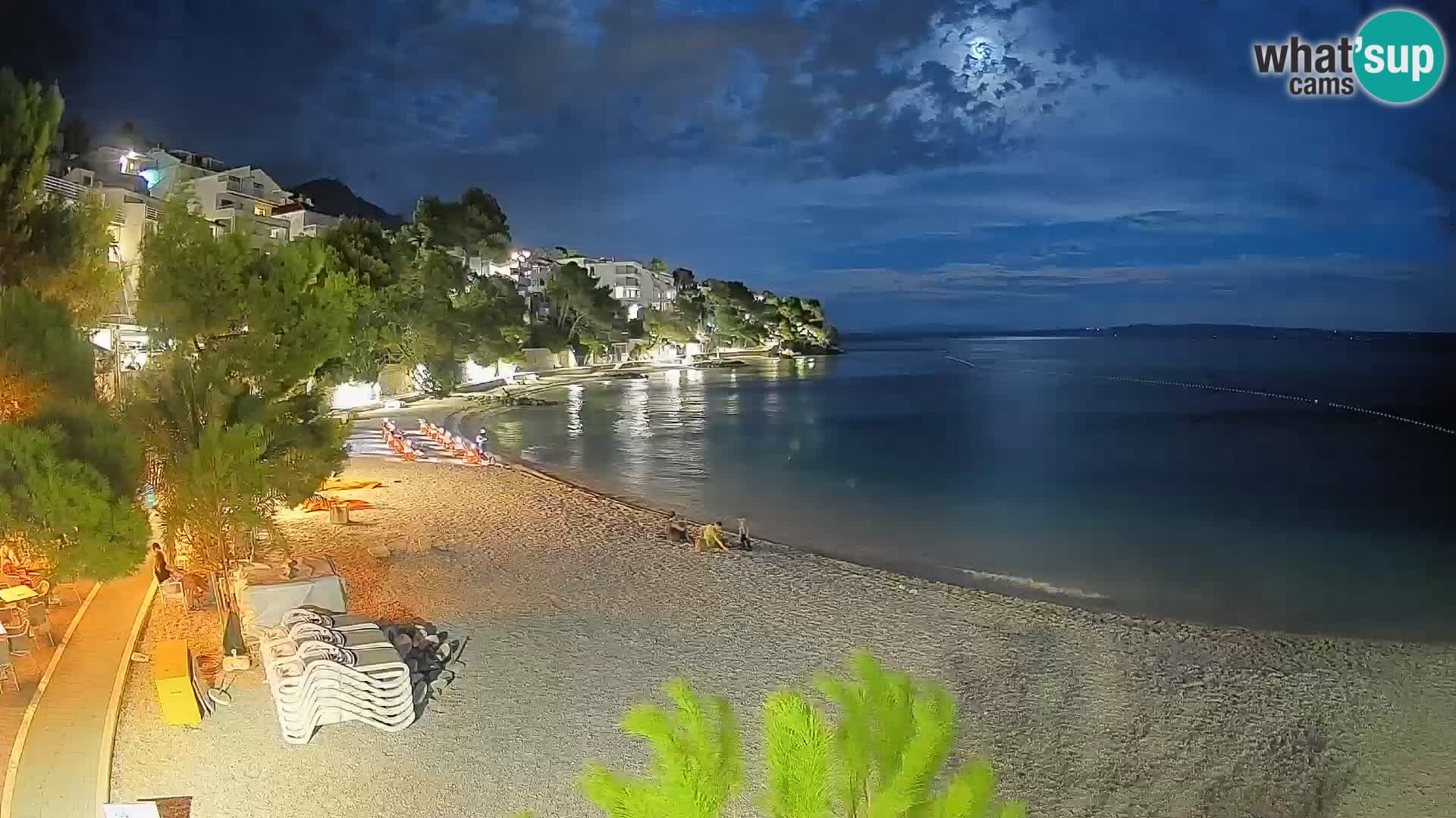 Webcam Lučica Beach Brela – Live View from the Adriatic Coast