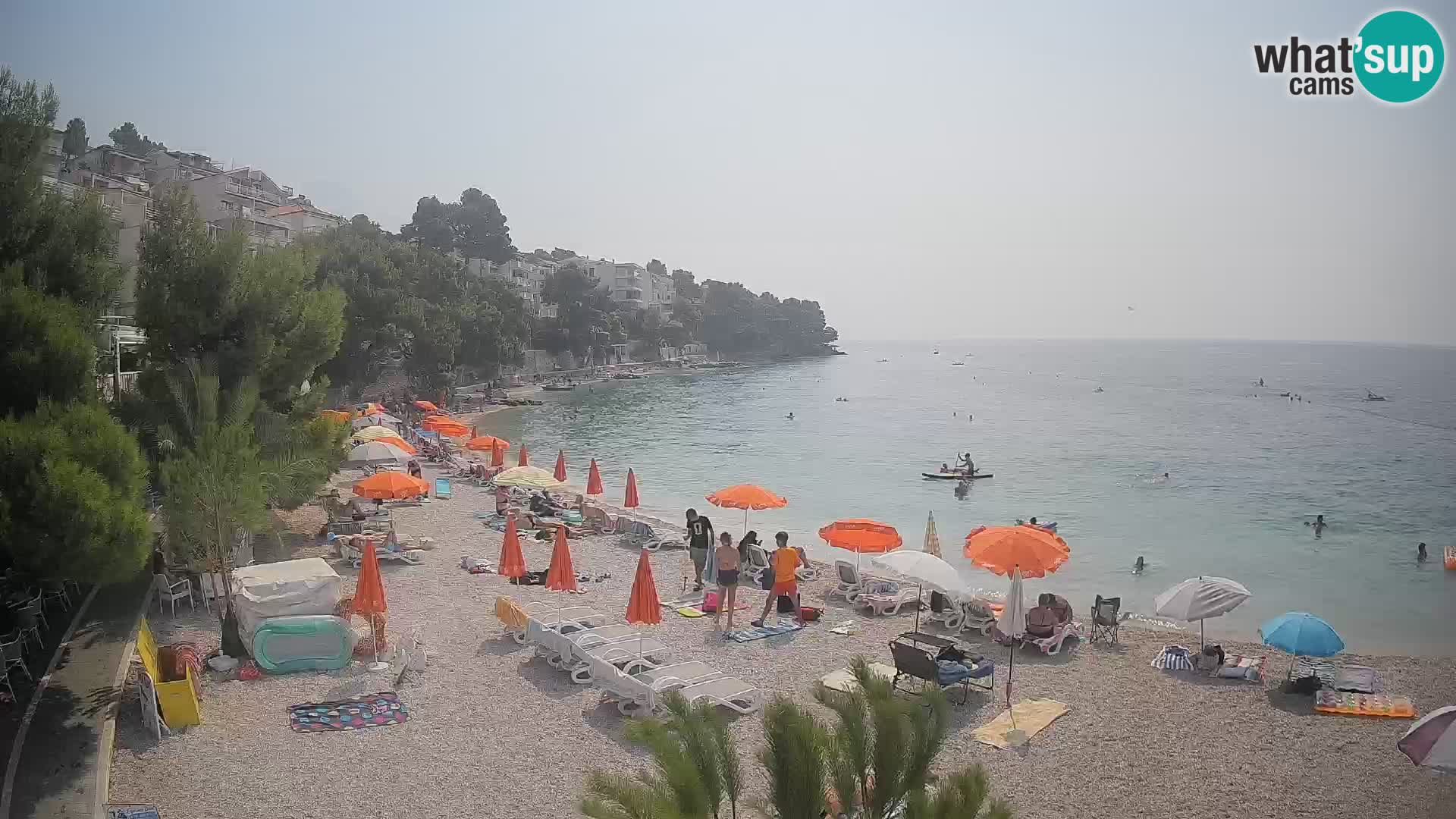 Webcam Lučica Beach Brela – Live View from the Adriatic Coast