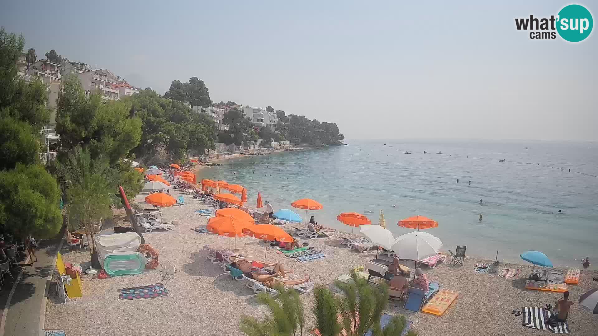 Webcam Lučica Beach Brela – Live View from the Adriatic Coast