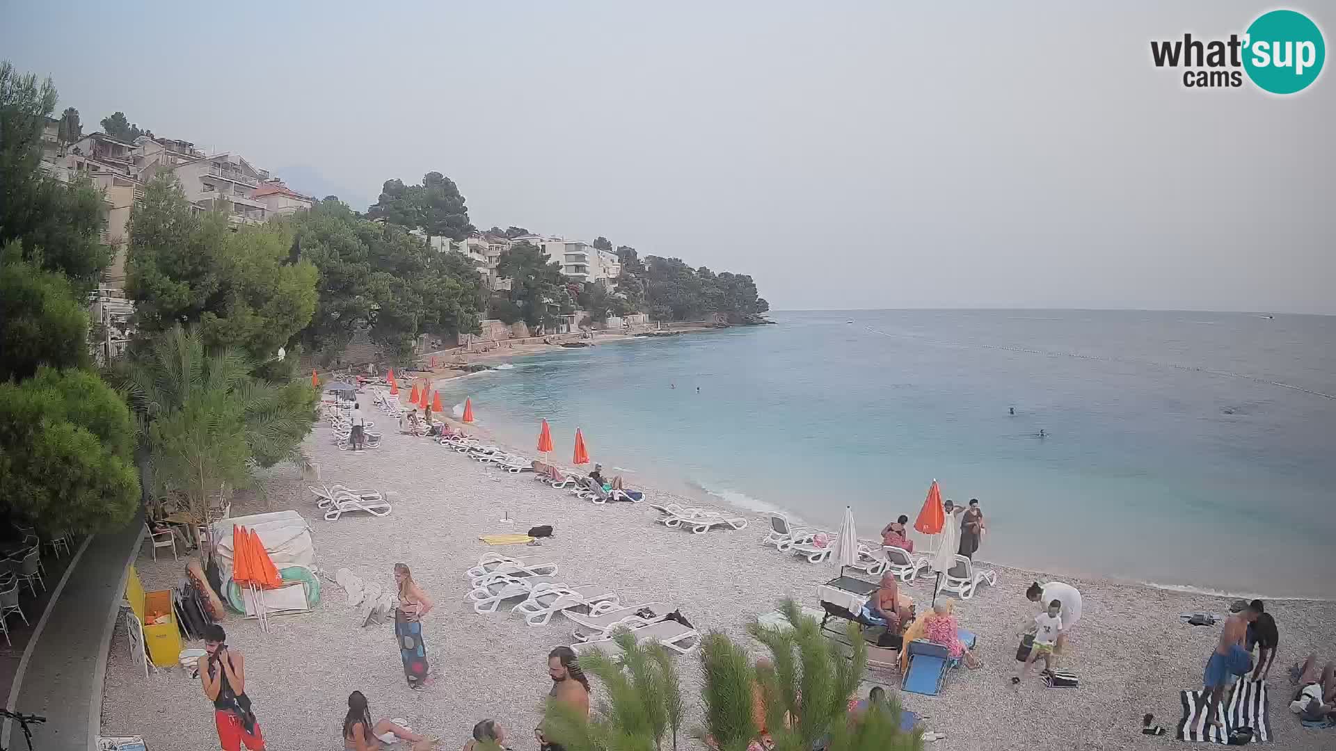 Webcam Lučica Beach Brela – Live View from the Adriatic Coast