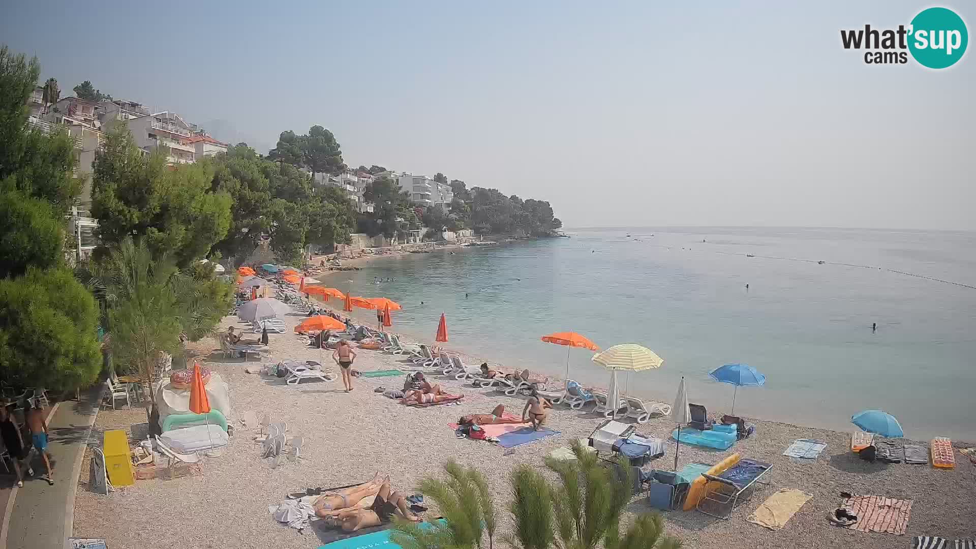 Webcam Lučica Beach Brela – Live View from the Adriatic Coast