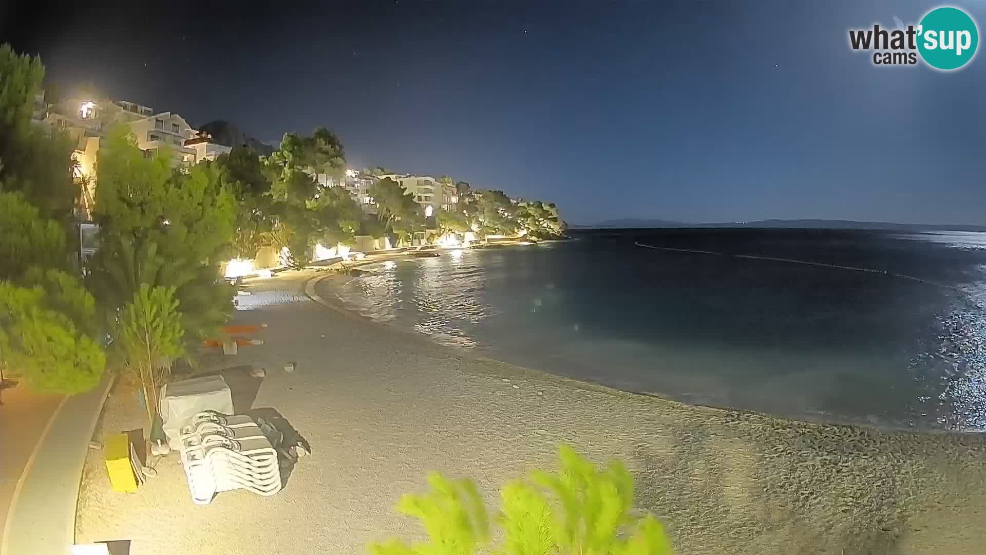 Webcam Lučica Beach Brela – Live View from the Adriatic Coast