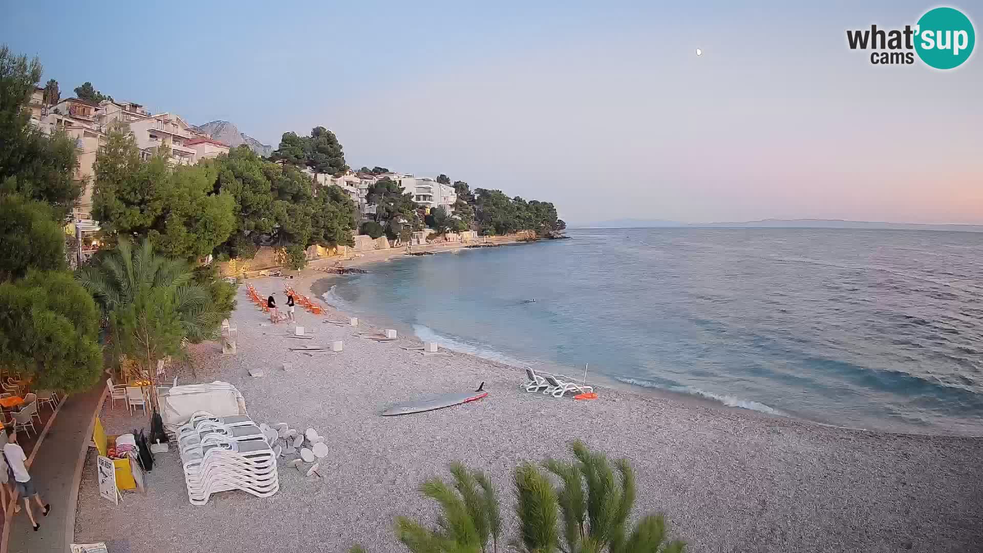 Webcam Lučica Beach Brela – Live View from the Adriatic Coast