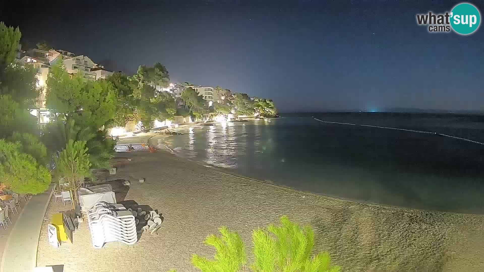 Webcam Lučica Beach Brela – Live View from the Adriatic Coast