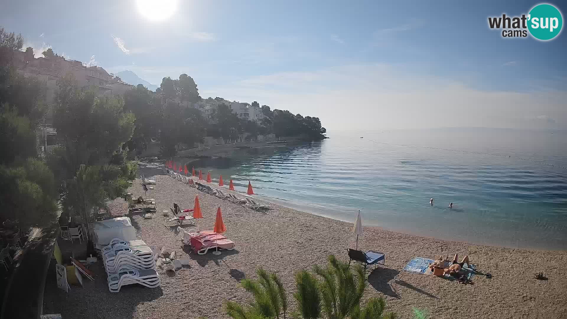 Webcam Lučica Beach Brela – Live View from the Adriatic Coast