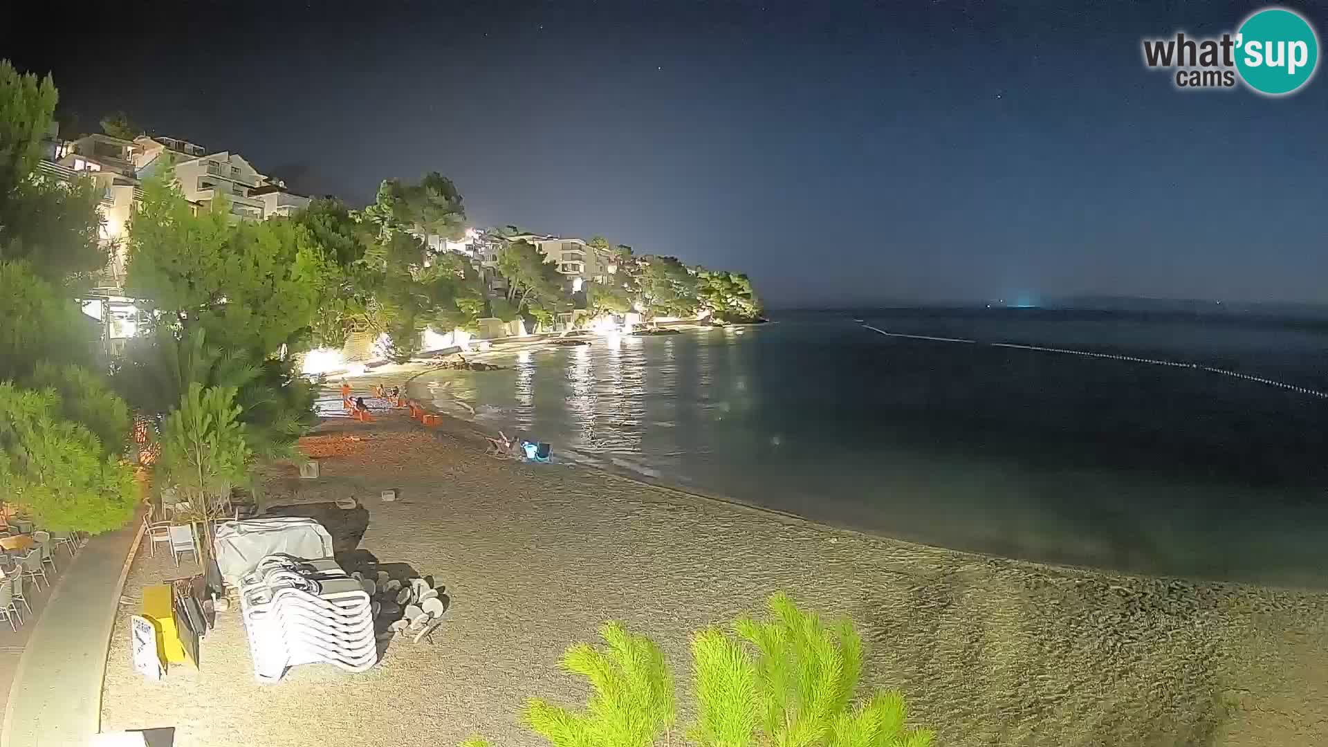 Webcam Lučica Beach Brela – Live View from the Adriatic Coast