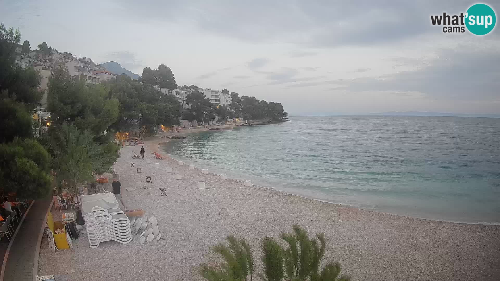 Webcam Lučica Beach Brela – Live View from the Adriatic Coast