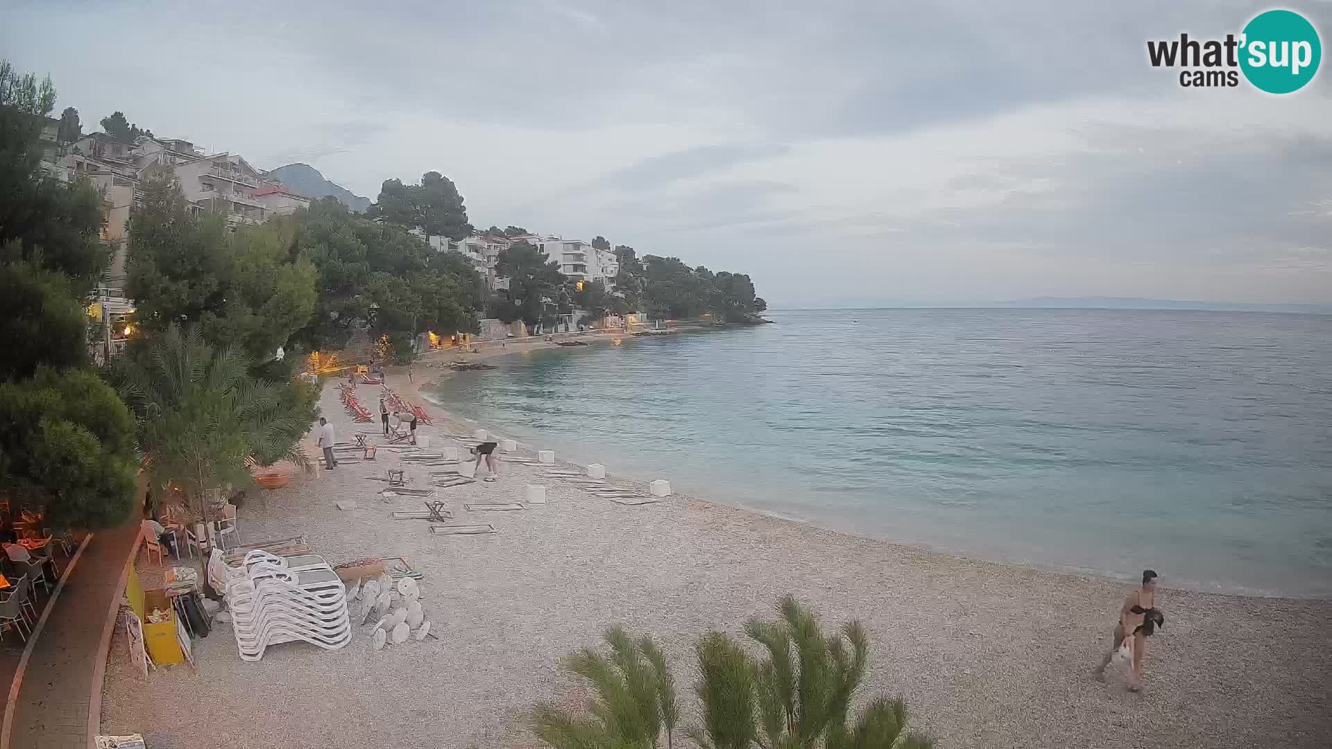 Webcam Lučica Beach Brela – Live View from the Adriatic Coast