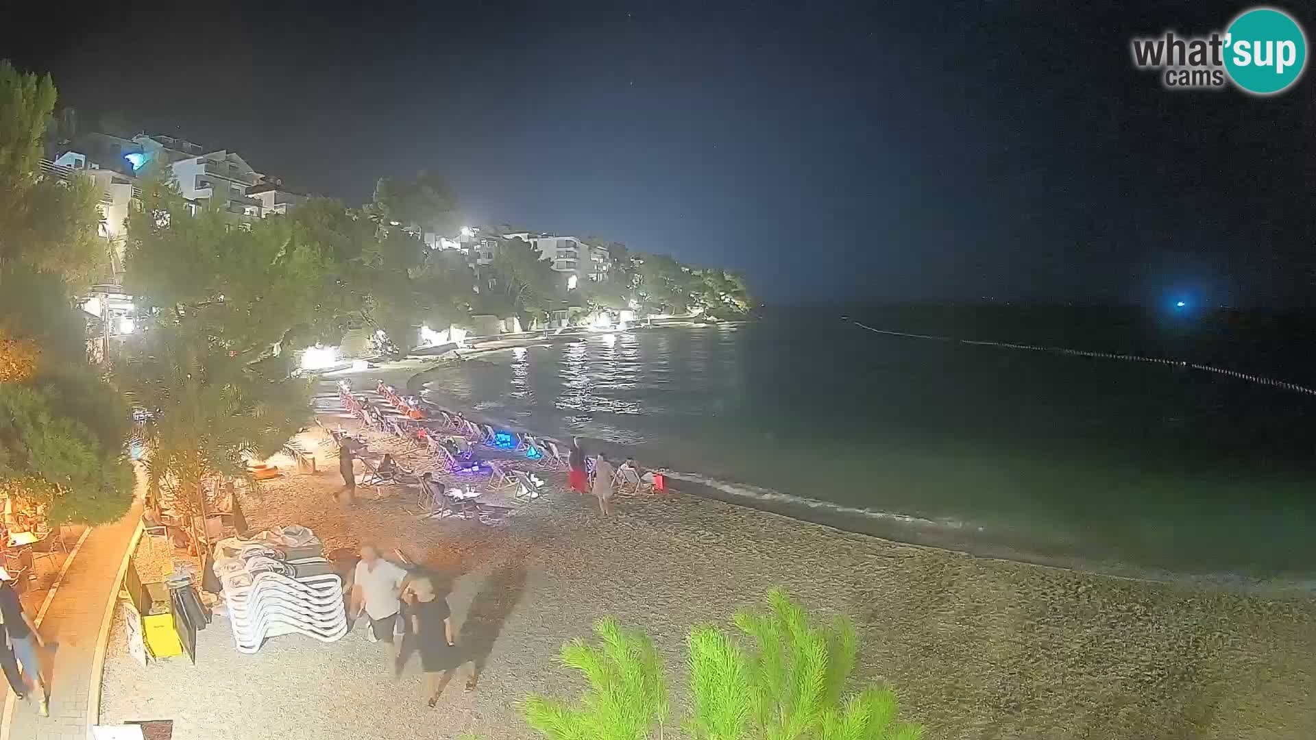 Webcam Spiaggia Lučica Brela – Vista live sulla costa adriatica