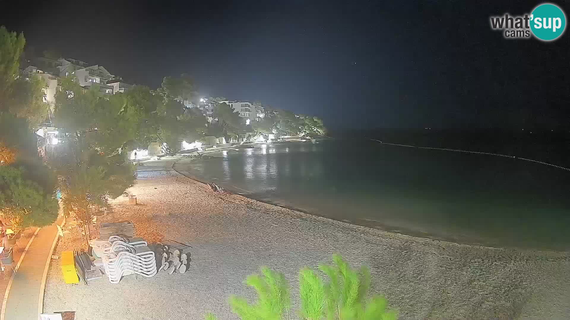 Webcam Playa Lučica Brela – Vista en directo de la costa adriática