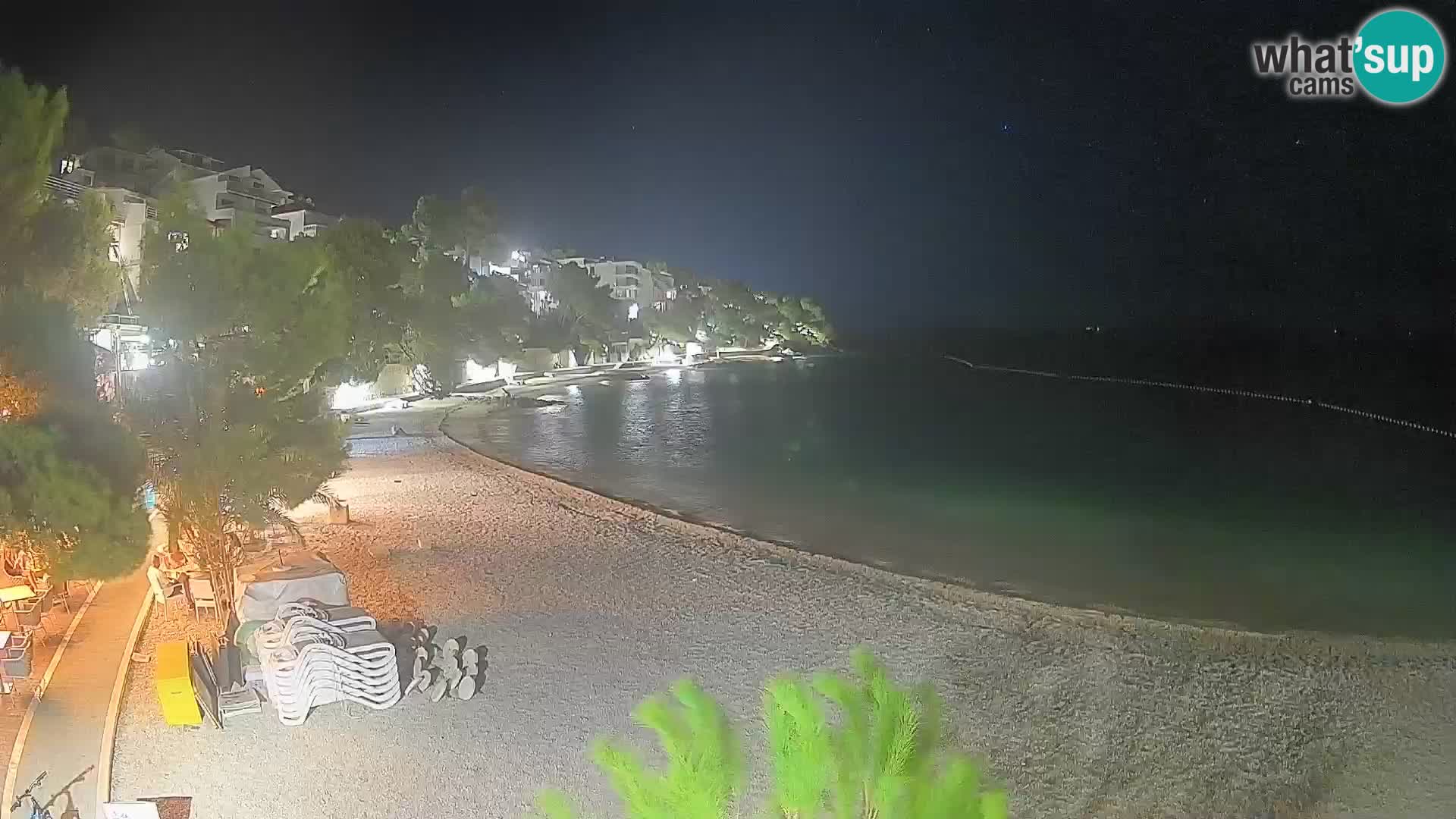 Webcam Playa Lučica Brela – Vista en directo de la costa adriática