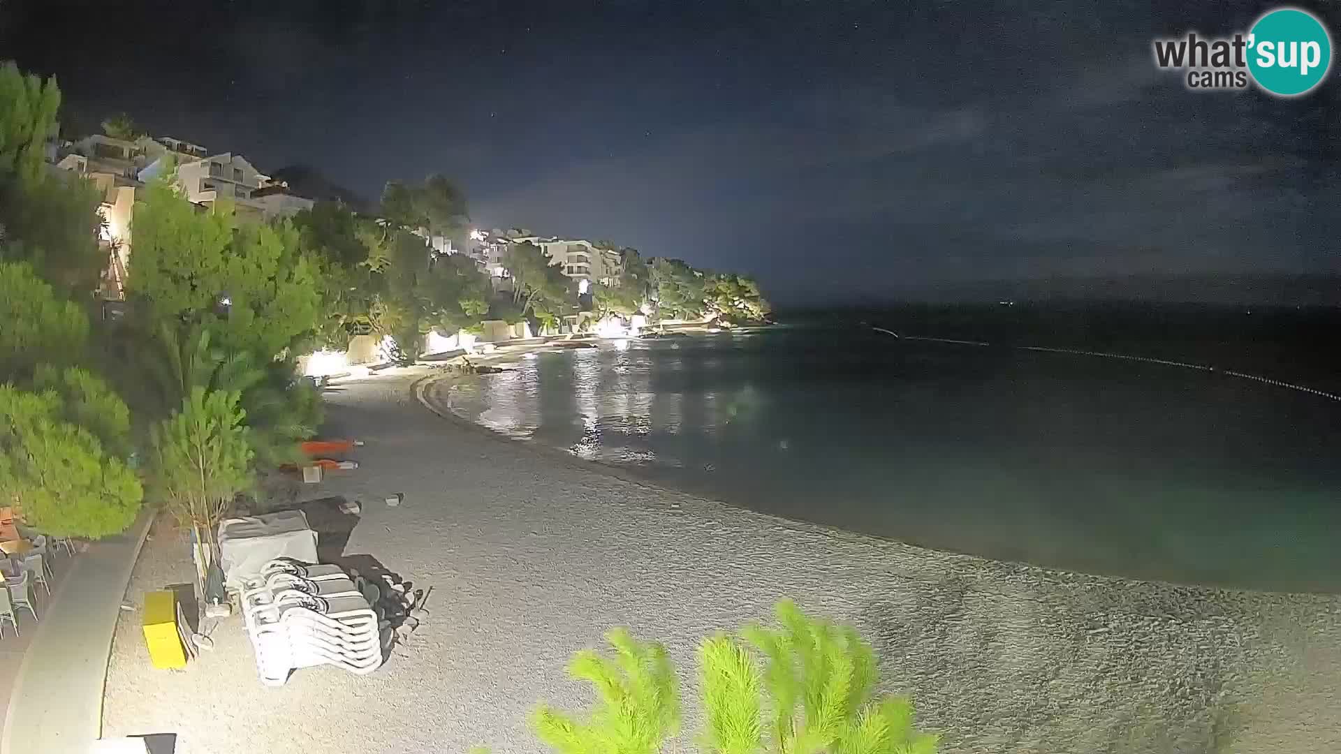 Webcam Playa Lučica Brela – Vista en directo de la costa adriática