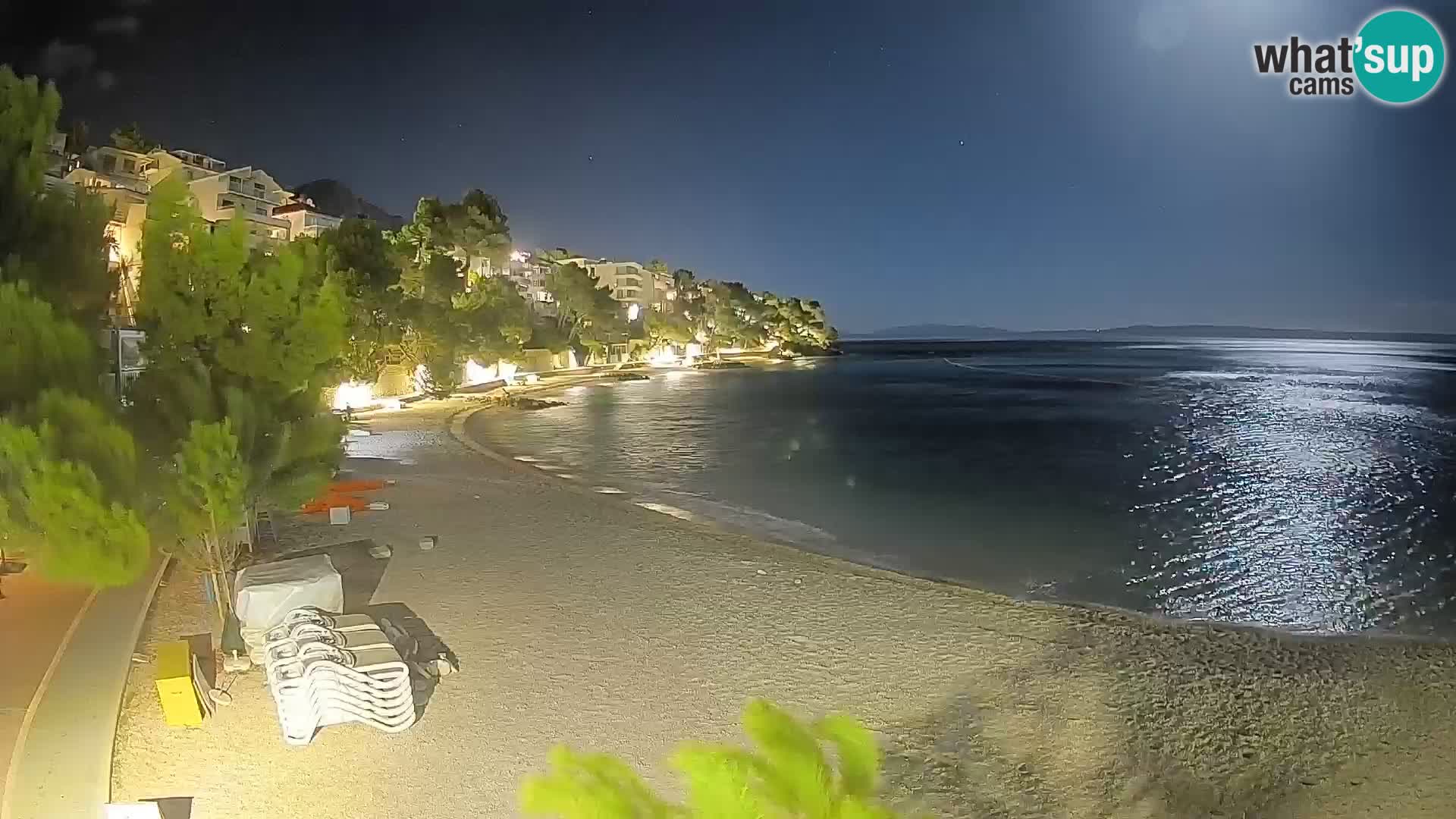 Webcam Lučica Beach Brela – Live View from the Adriatic Coast