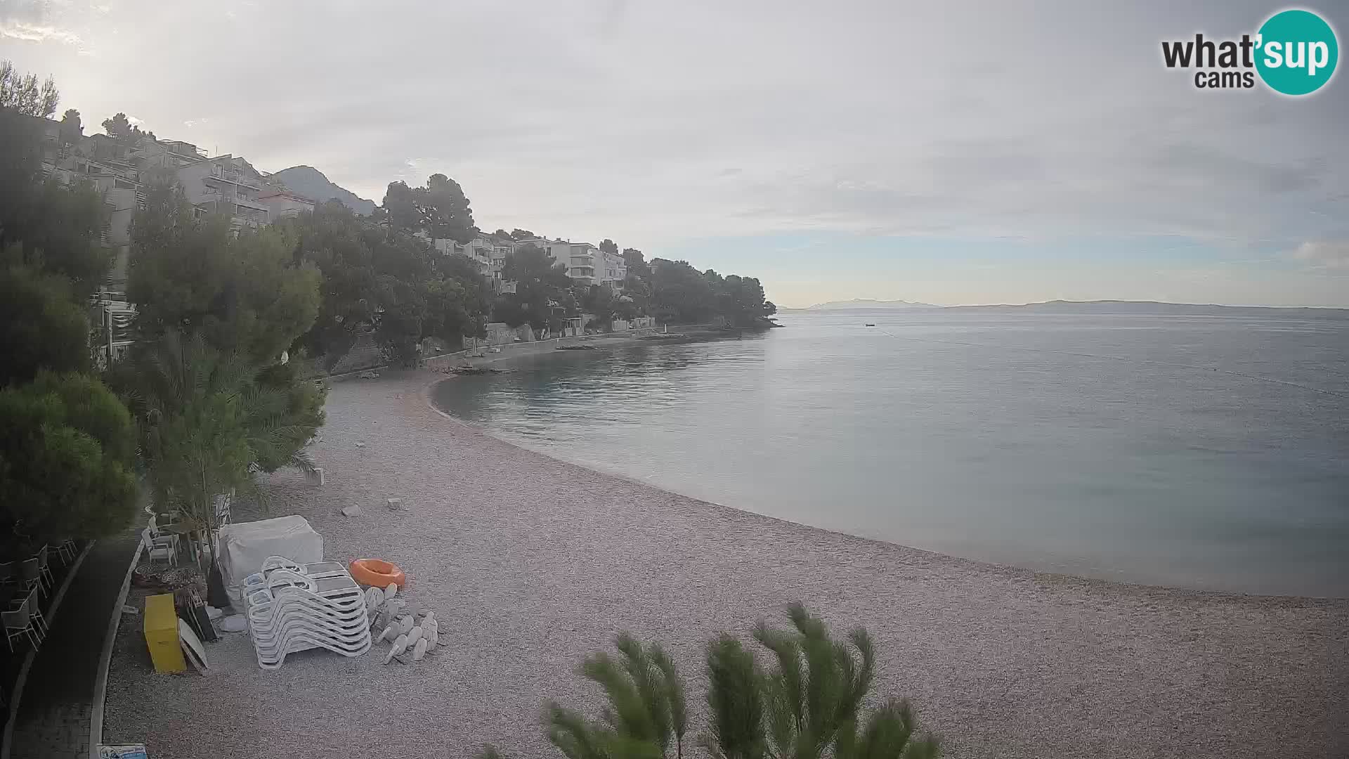 Webcam Lučica Beach Brela – Live View from the Adriatic Coast