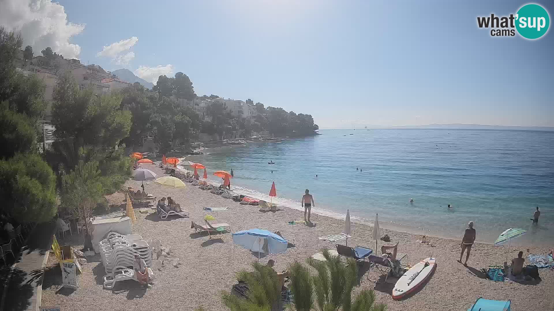 Webcam Lučica Beach Brela – Live View from the Adriatic Coast