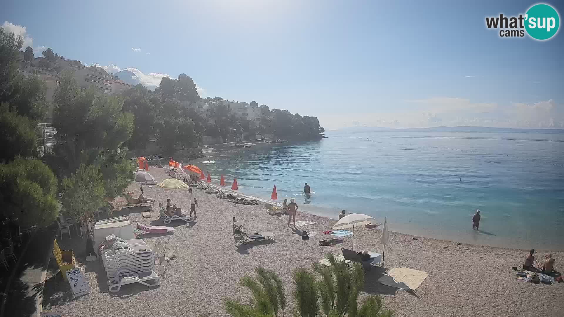 Webcam Lučica Beach Brela – Live View from the Adriatic Coast