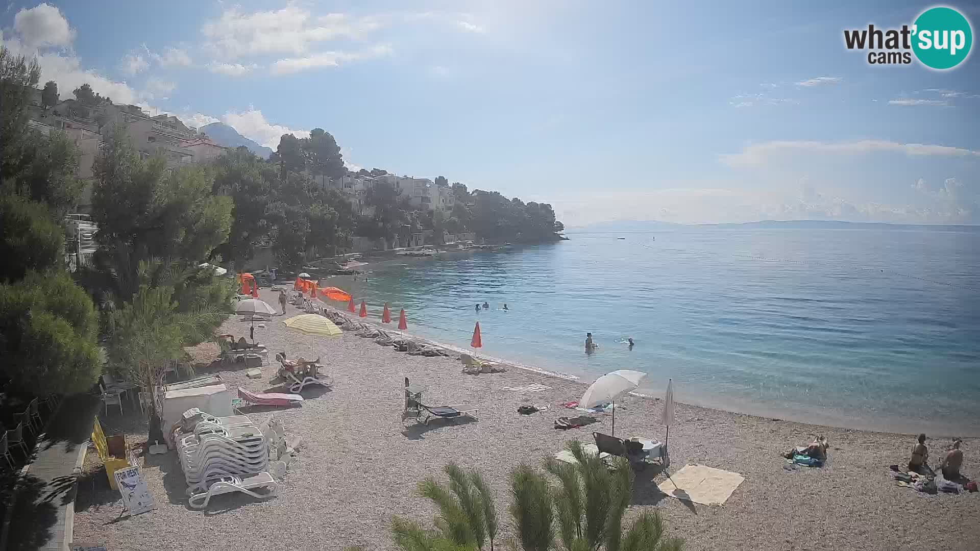 Webcam Lučica Beach Brela – Live View from the Adriatic Coast