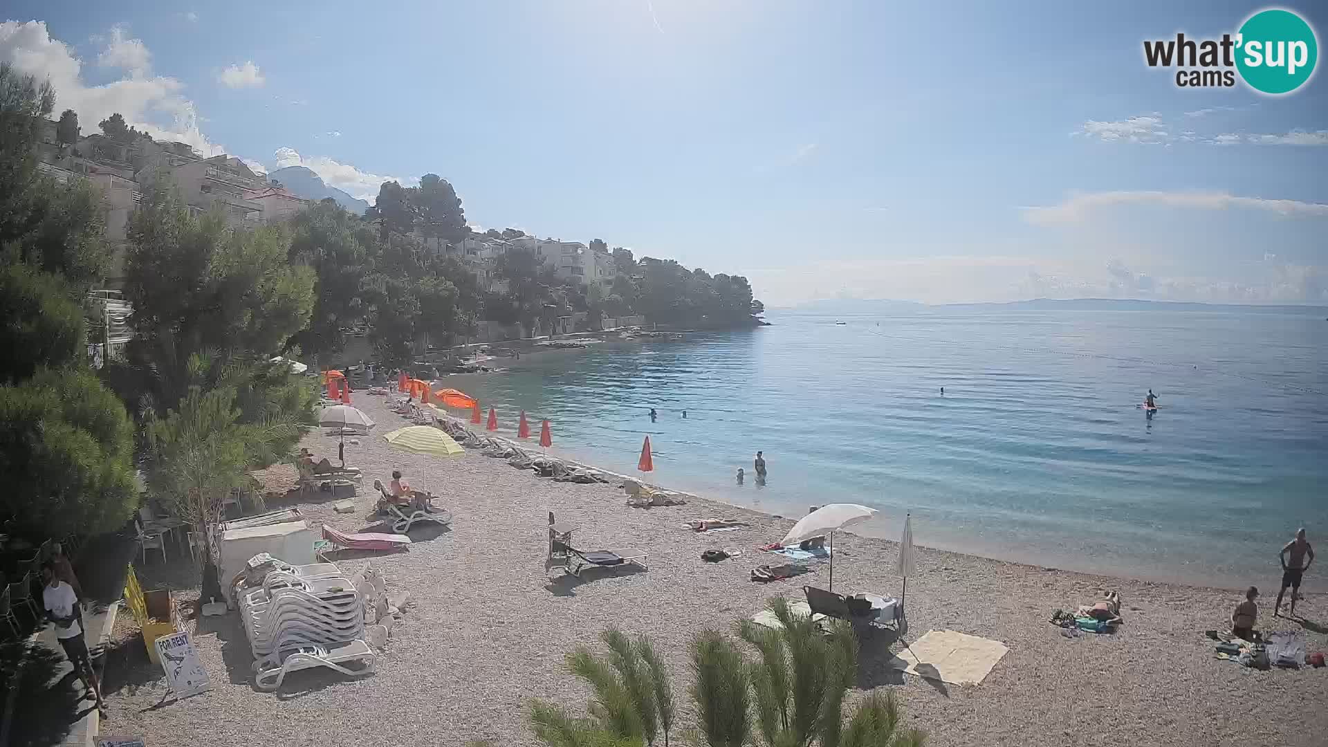 Webcam Lučica Beach Brela – Live View from the Adriatic Coast