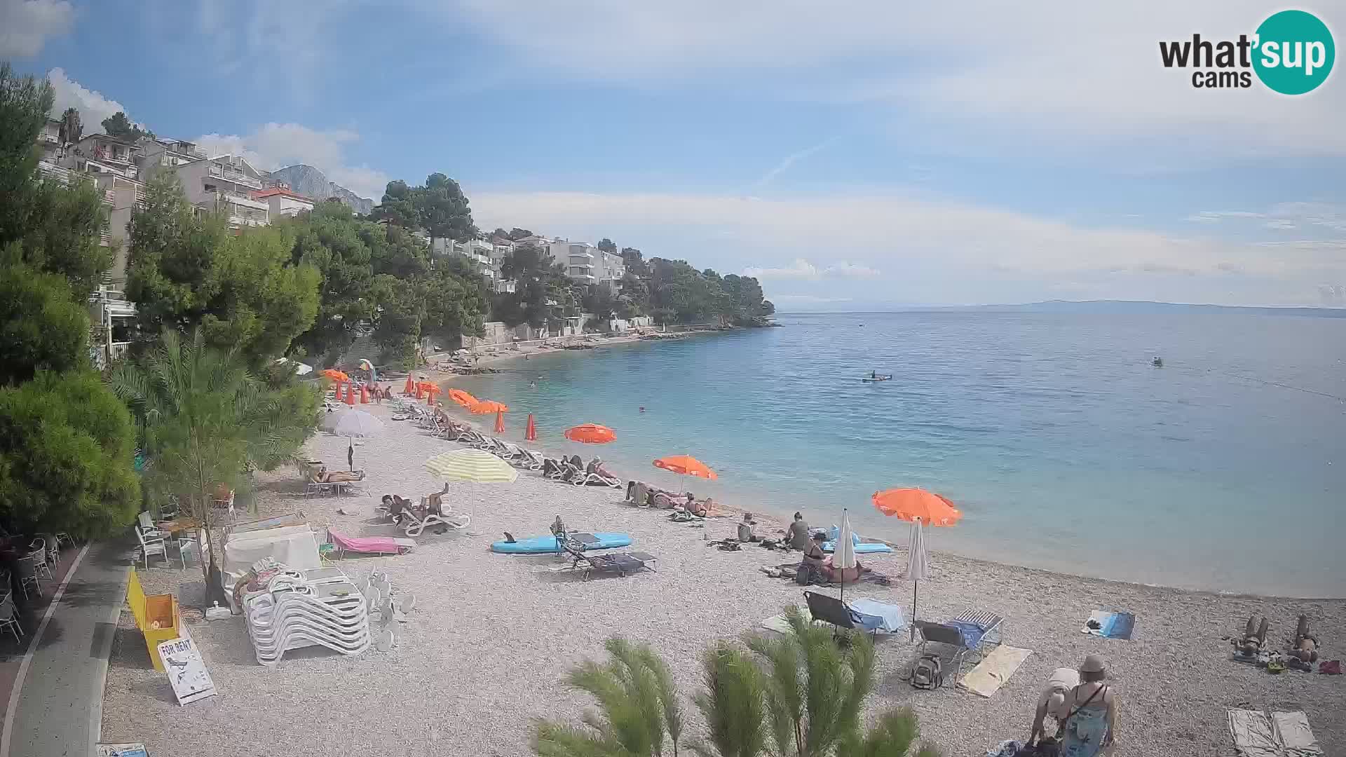 Webcam Lučica Beach Brela – Live View from the Adriatic Coast