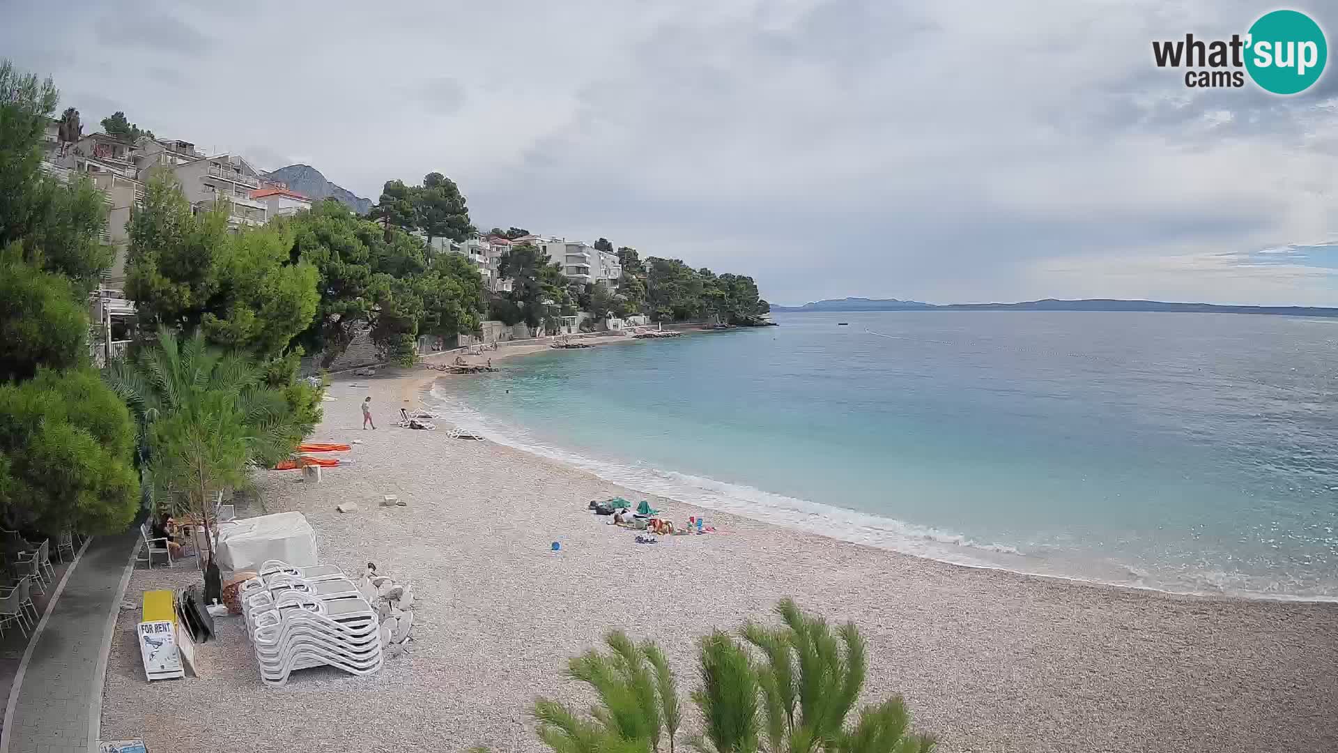 Webcam Lučica Beach Brela – Live View from the Adriatic Coast
