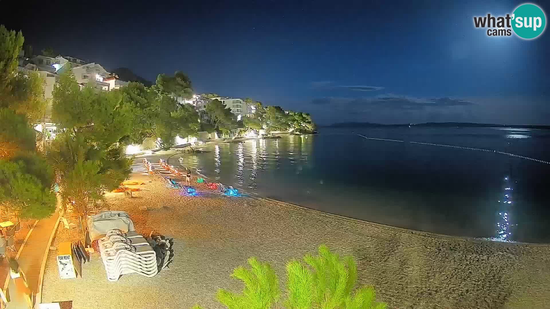 Webcam Lučica Beach Brela – Live View from the Adriatic Coast