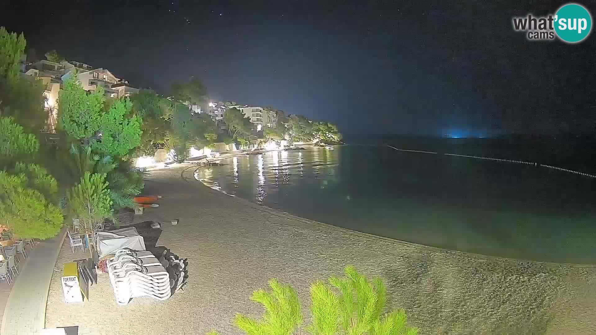 Webcam Lučica Beach Brela – Live View from the Adriatic Coast