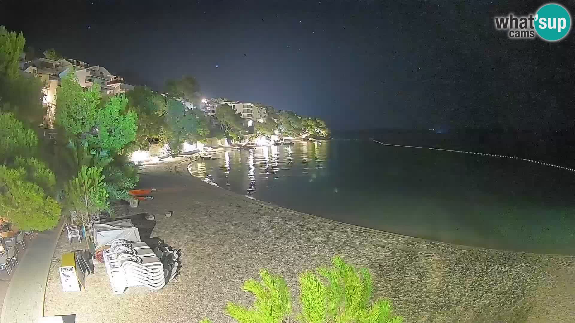 Webcam Lučica Beach Brela – Live View from the Adriatic Coast
