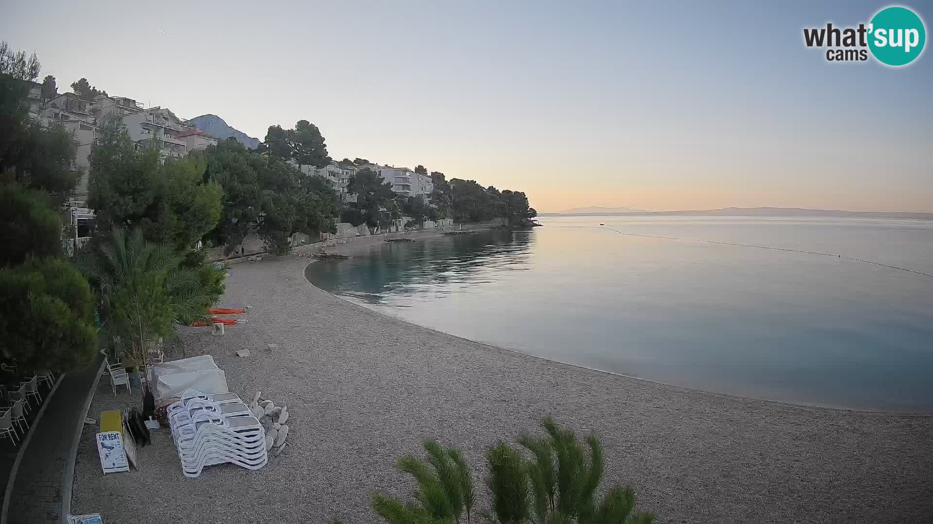 Webcam Lučica Beach Brela – Live View from the Adriatic Coast