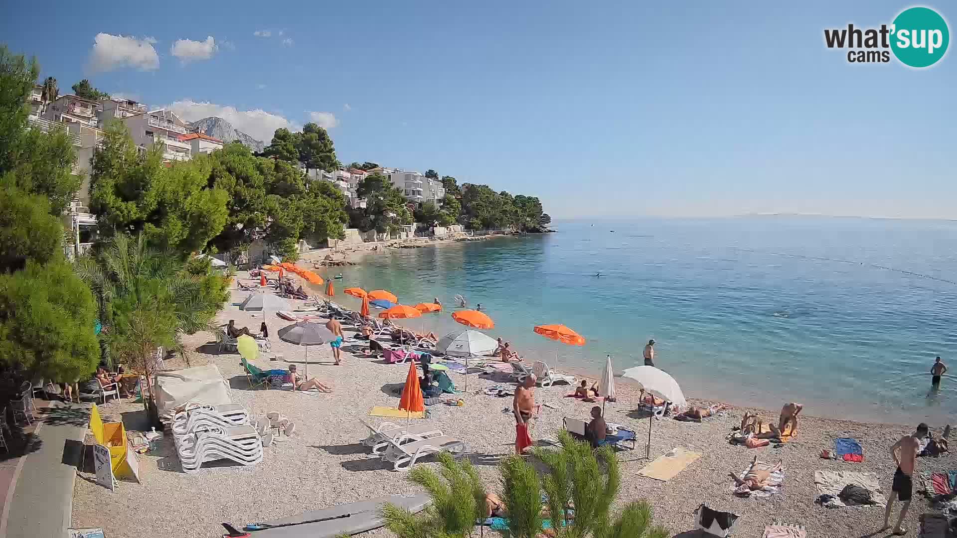 Webcam Lučica Beach Brela – Live View from the Adriatic Coast