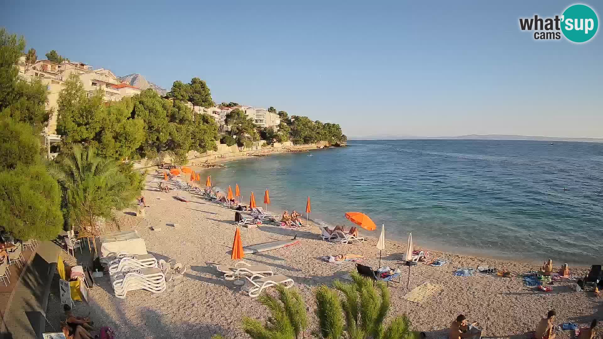 Webcam Lučica Beach Brela – Live View from the Adriatic Coast