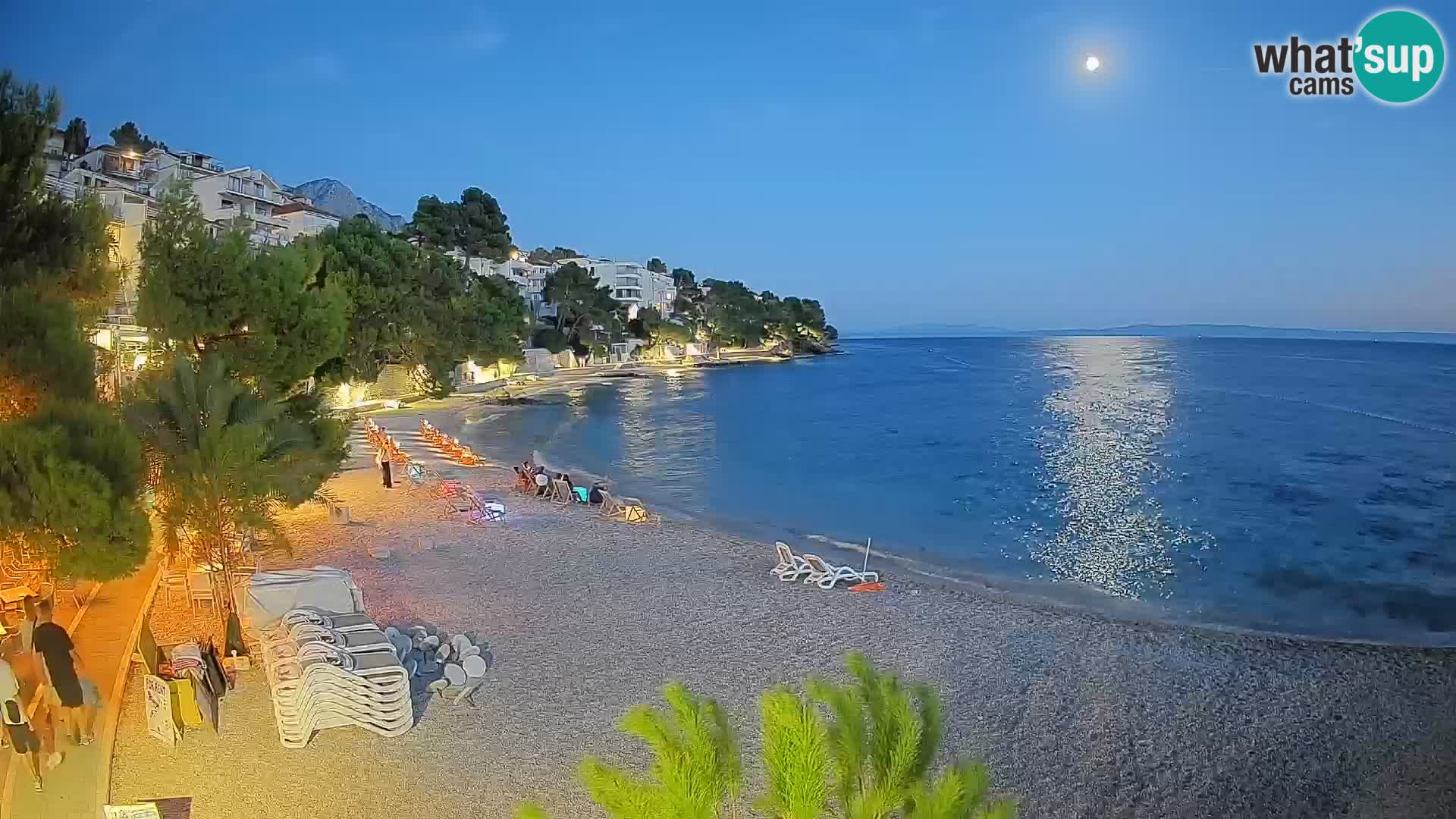 Webcam Lučica Beach Brela – Live View from the Adriatic Coast